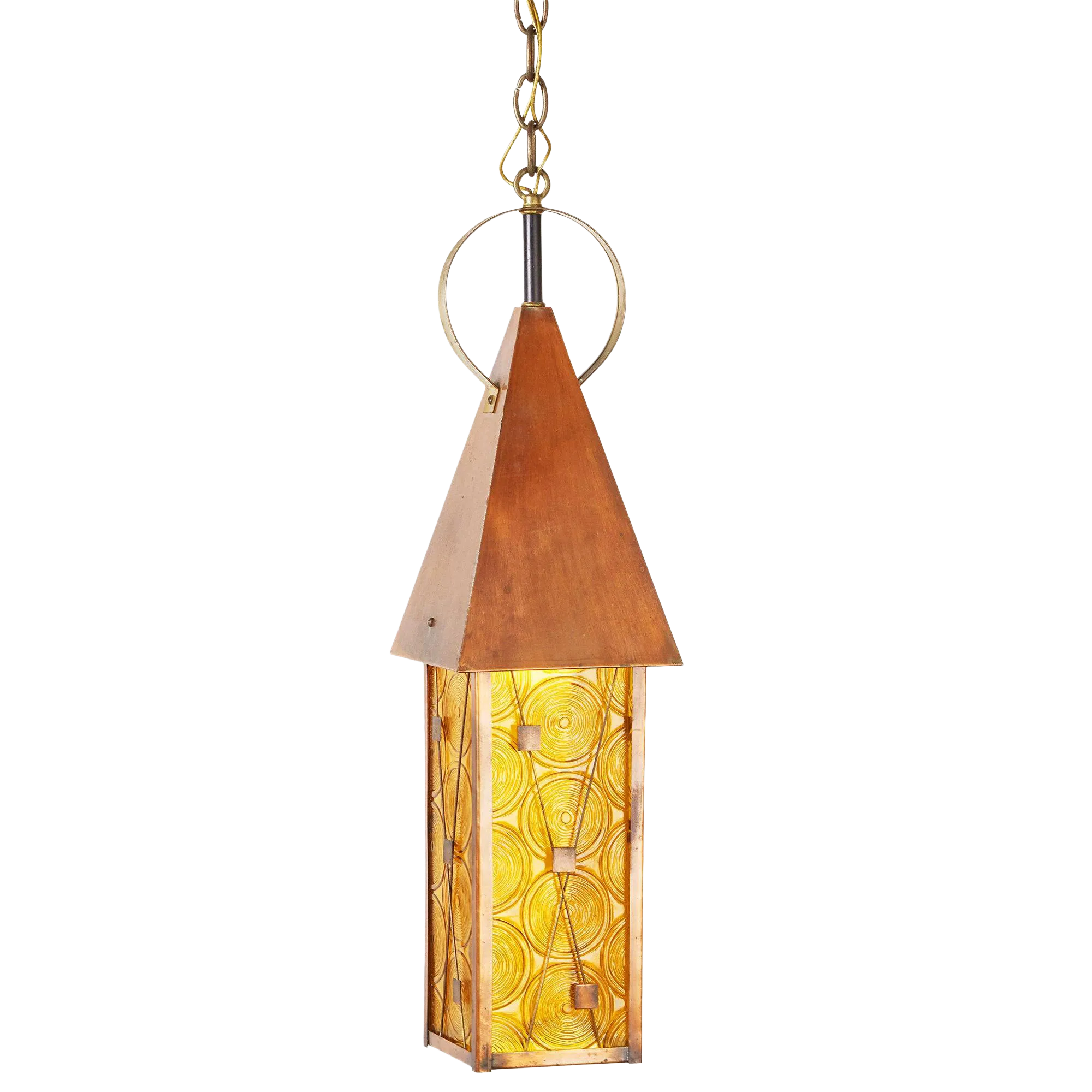 Copper Lantern Pendant Light Chairish