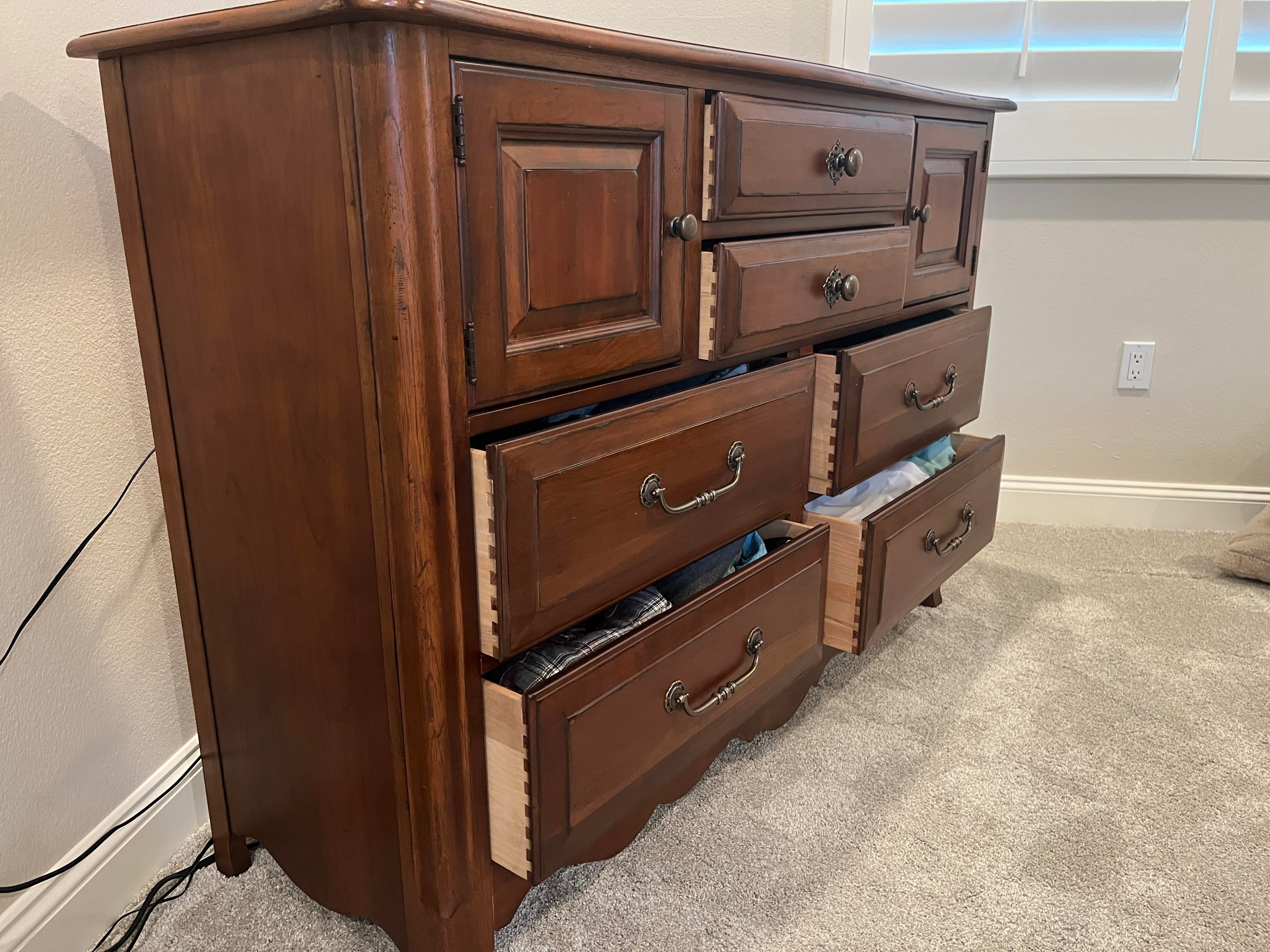 1990s Drexel Heritage French Countryside Cherrywood 6 Drawer