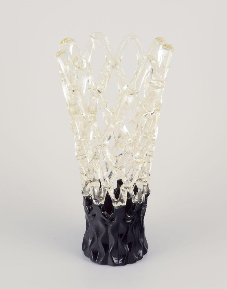 Vintage Italian Murano Art Glass Vase, 1966