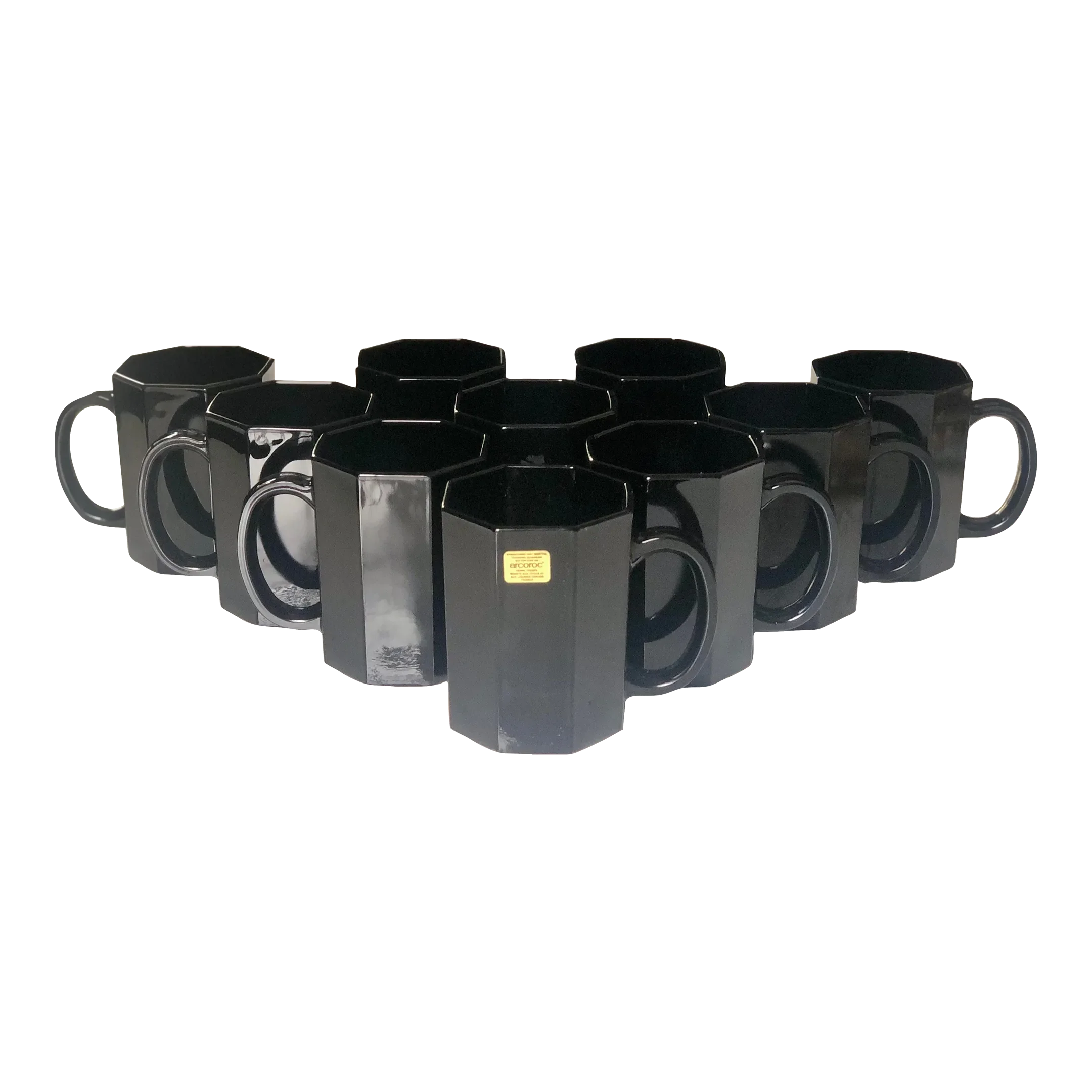 Late th Century French Arcoroc Octime Coffee Mugs Set For 10 Chairish