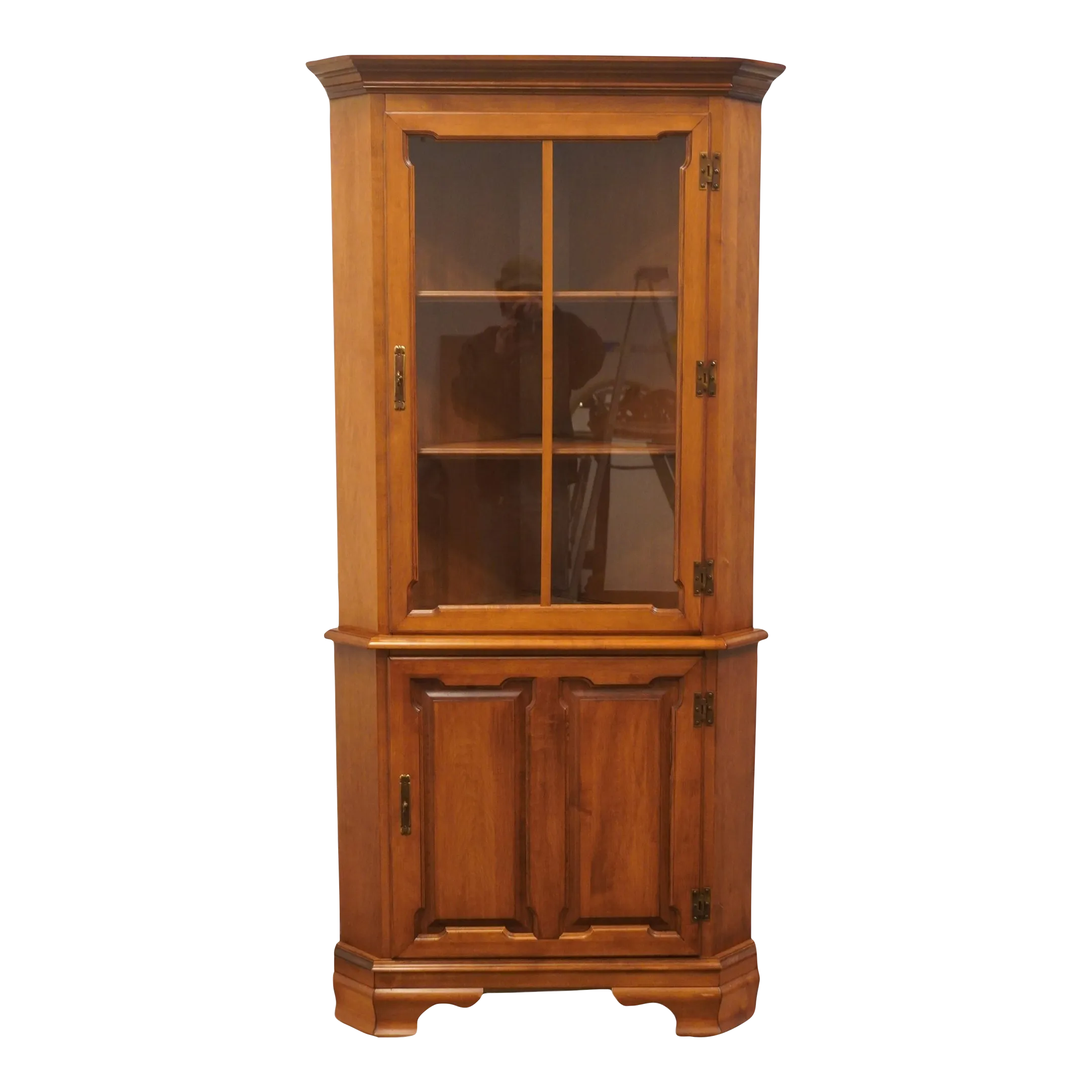 Tell City Solid Hard Rock Maple Colonial Early American Corner Display