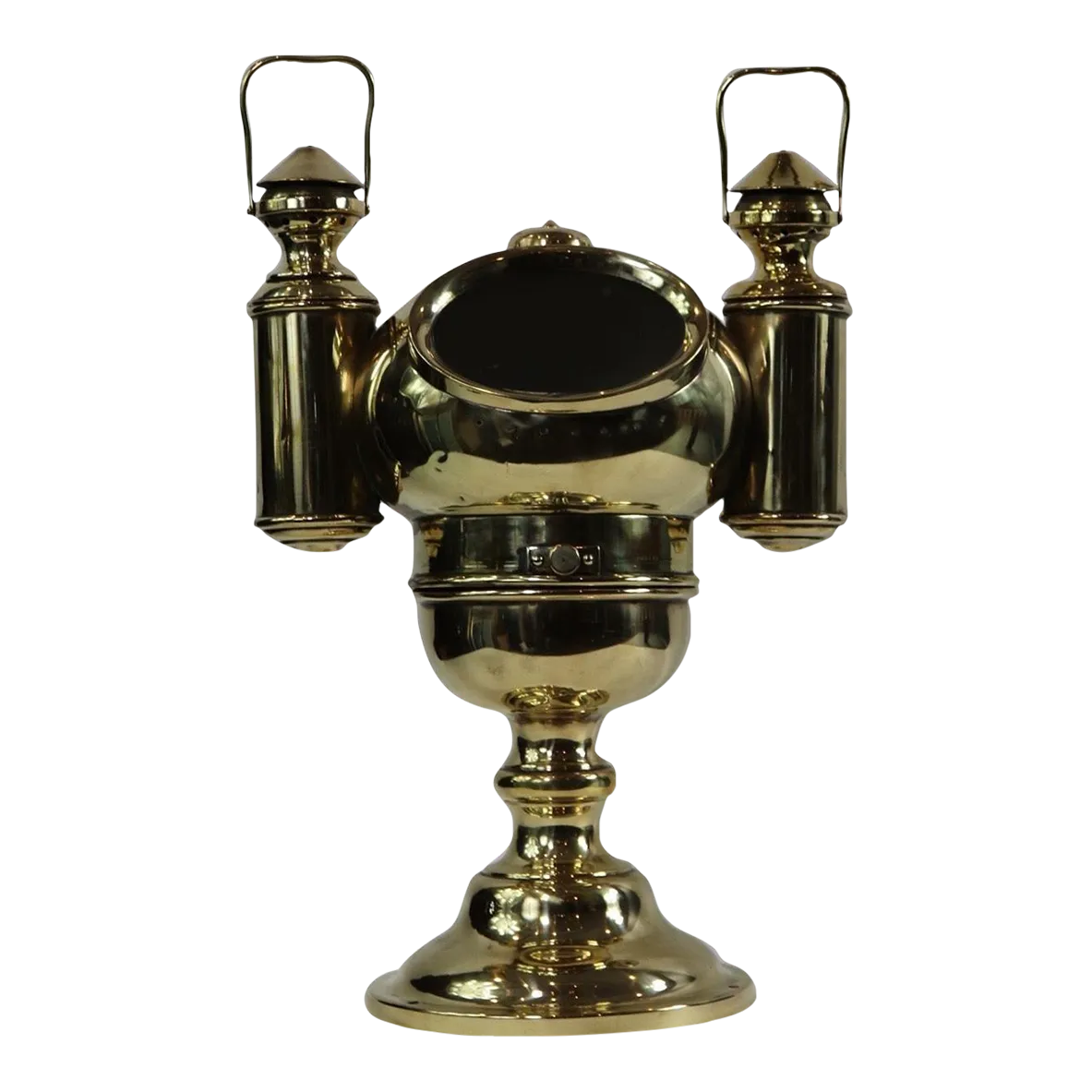 1920s Polished Brass Yacht Binnacle | Chairish