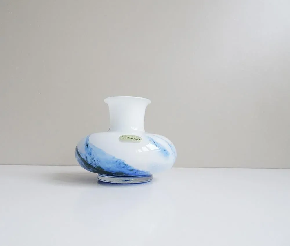 Swirl Art Glass Vase from Michelangelo, 1980s