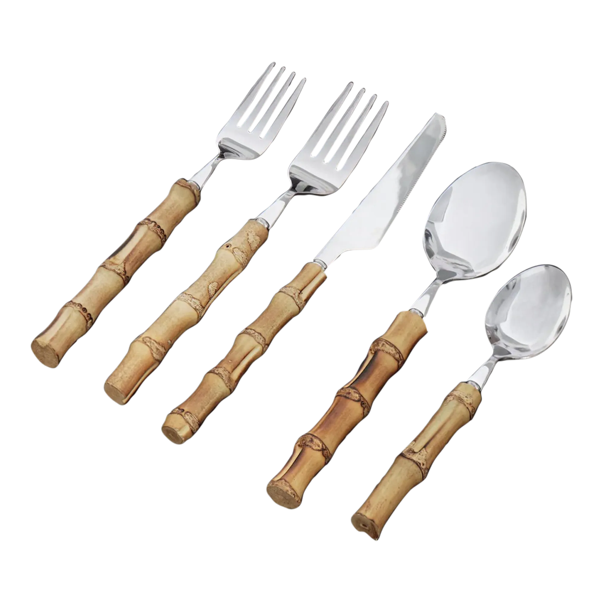 Bamboo Cutlery Set of 5 Chairish