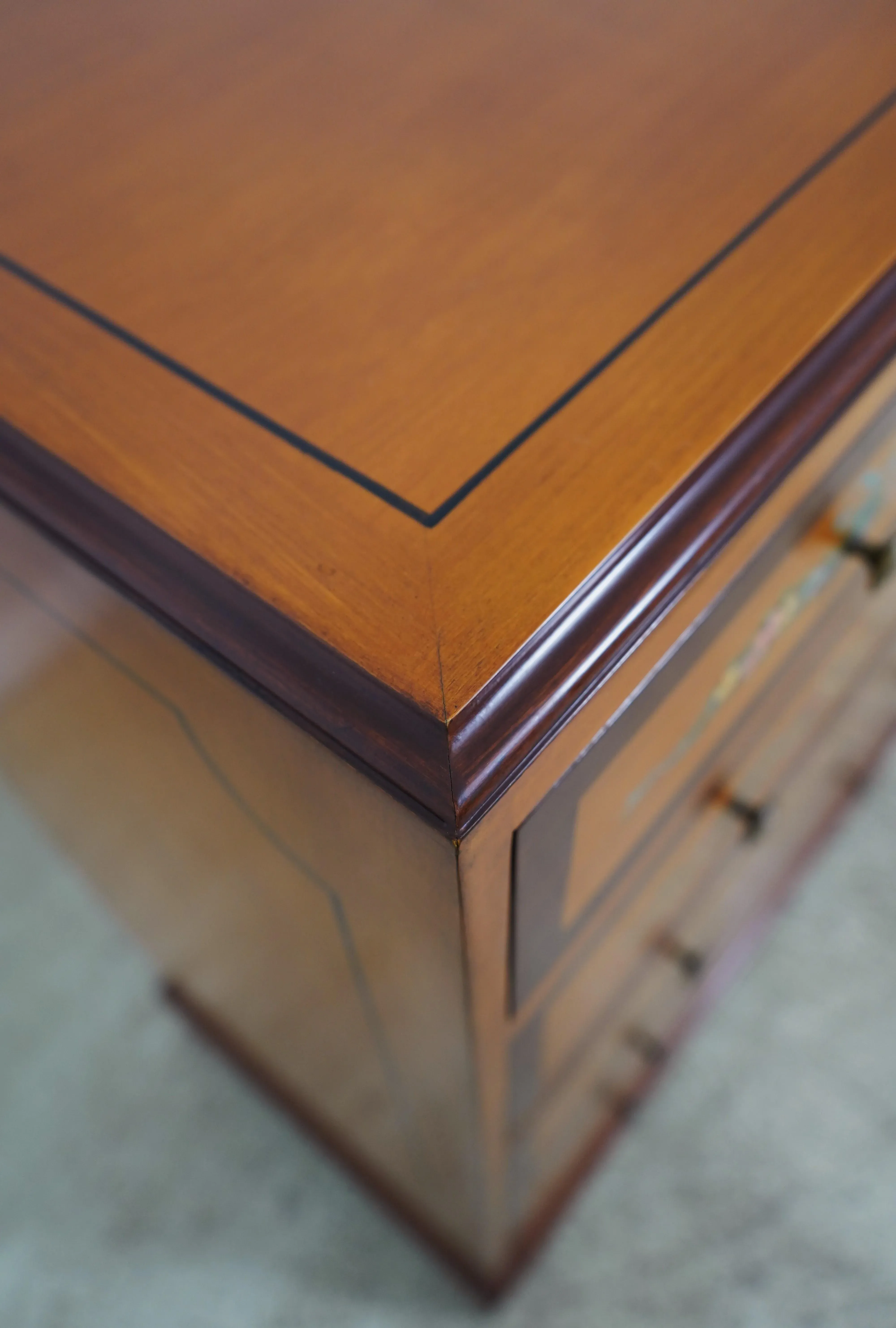 Adam Style Painted Finish 2 Over 4 Tall Chest of Drawers