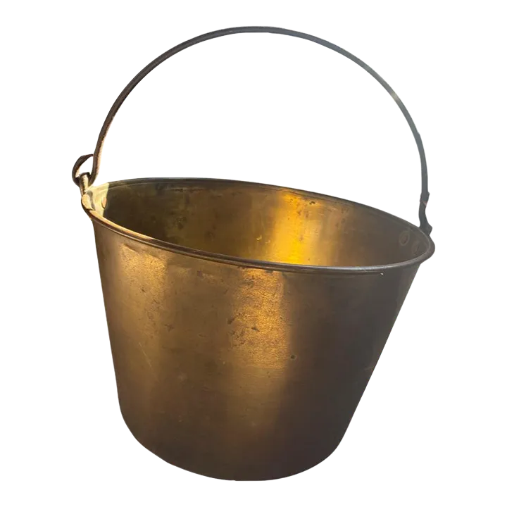 Antique E. W. Haydens & Co Brass Bucket Circa 1870 Chairish