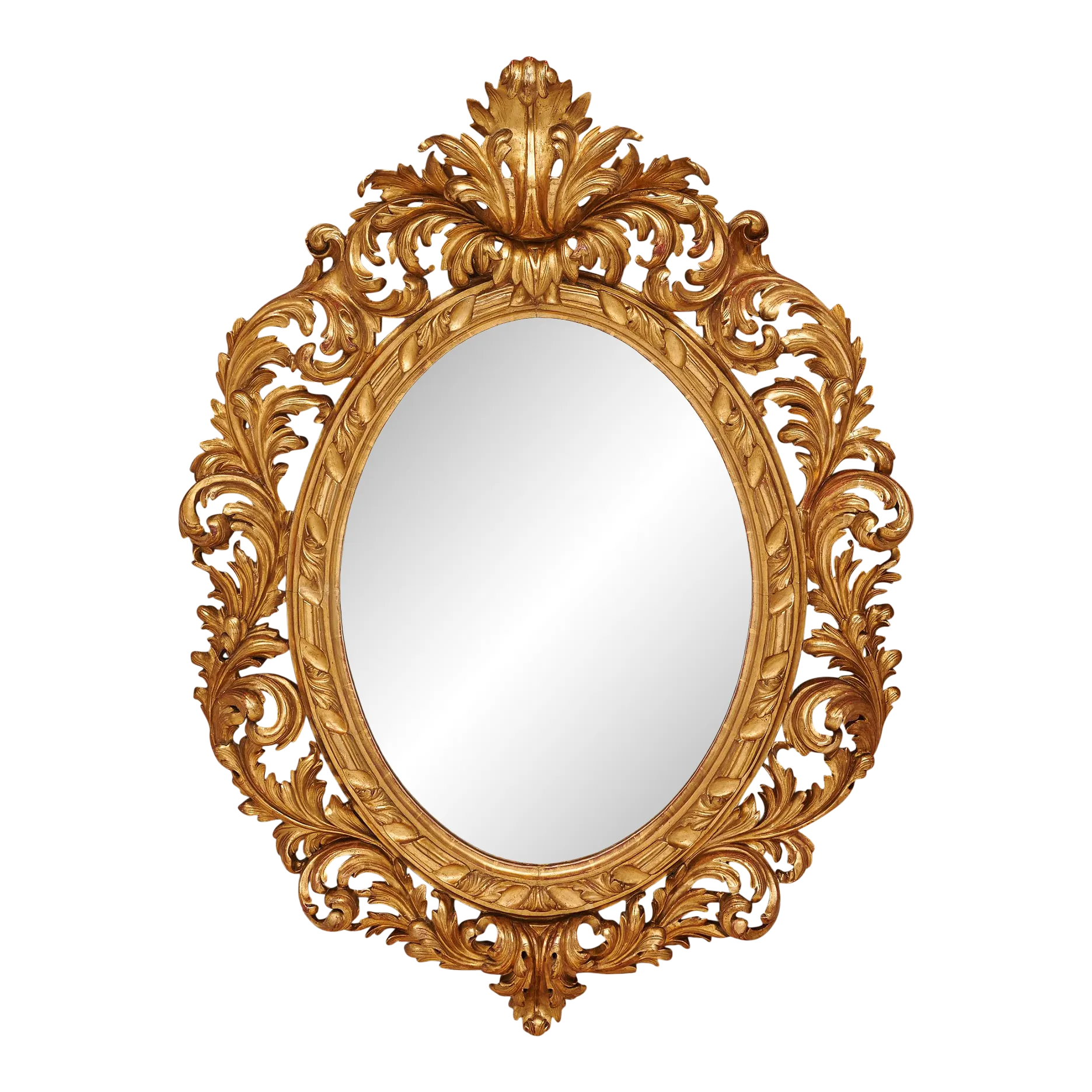 Napoleon III French Gold Mirror, Circa 1880 | Chairish