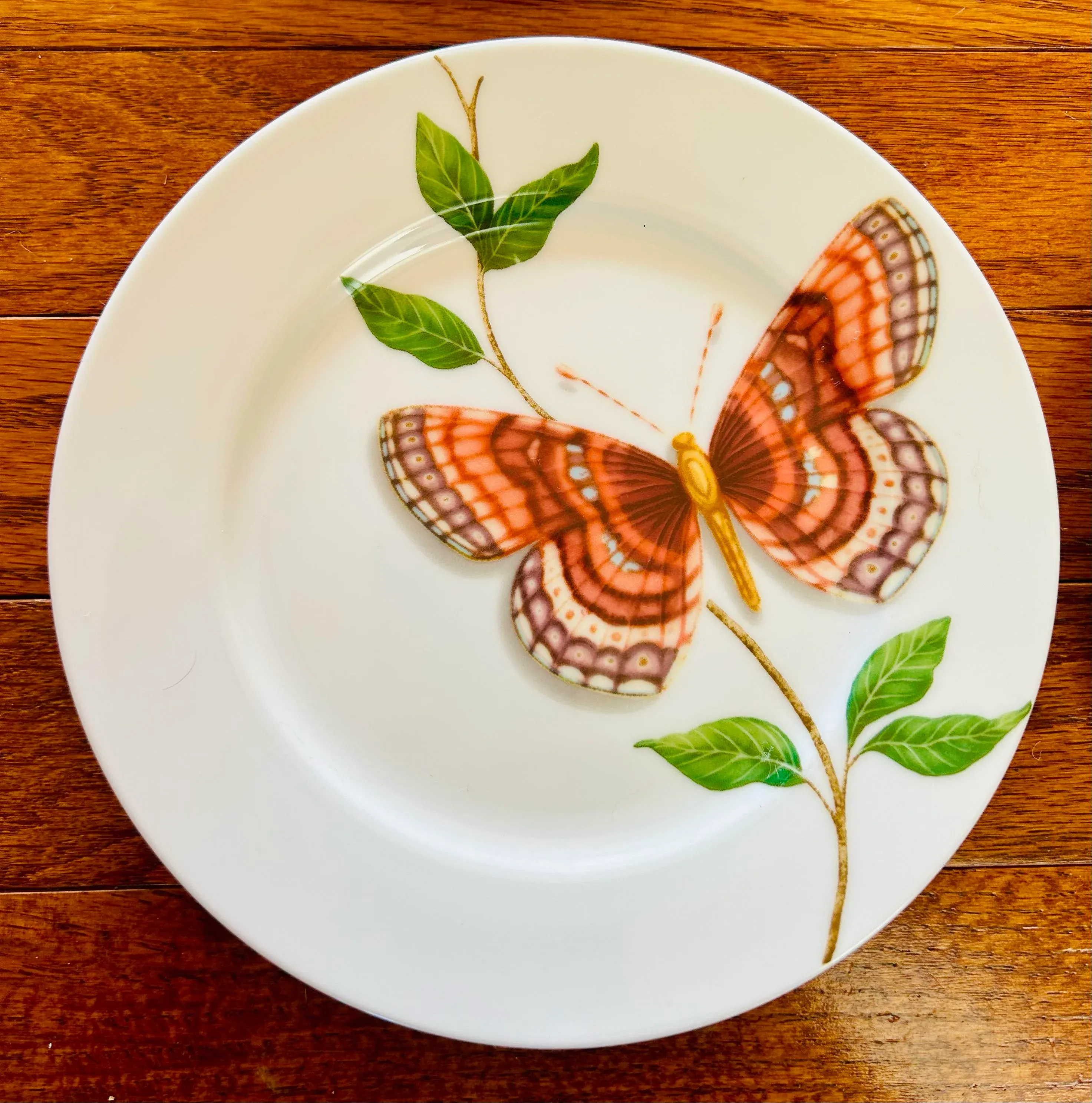 Flora Ceramic Canape Plate Set – 6-Inch Floral Appetizer Plates