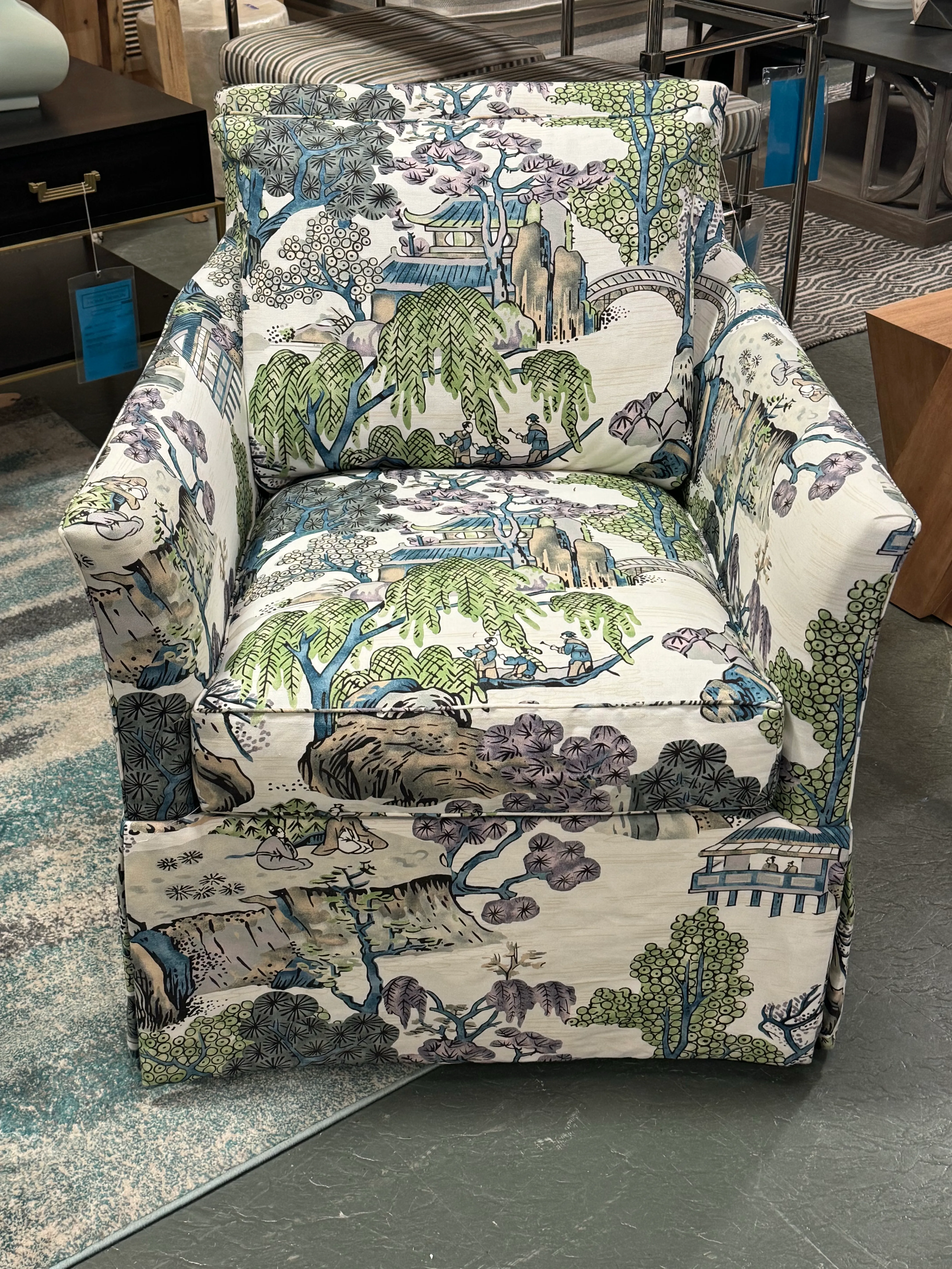 Highland House Brighton Swivel Chair Chairish