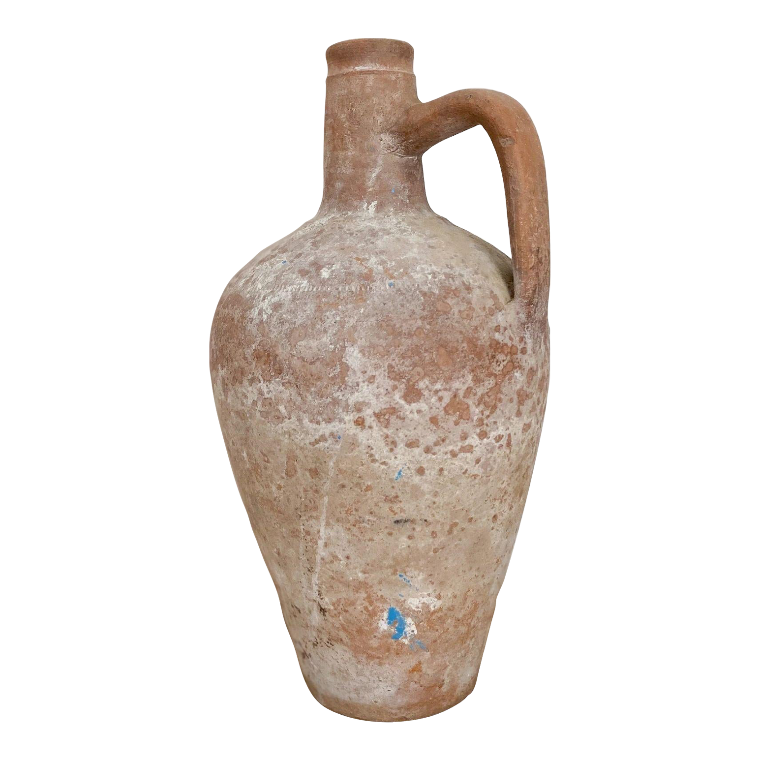 Large Mediterranean Vintage 15" Clay Pottery Vessel Water Jug Chairish
