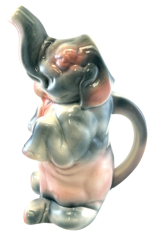 Elephant Majolica Pitcher from Saint Clement