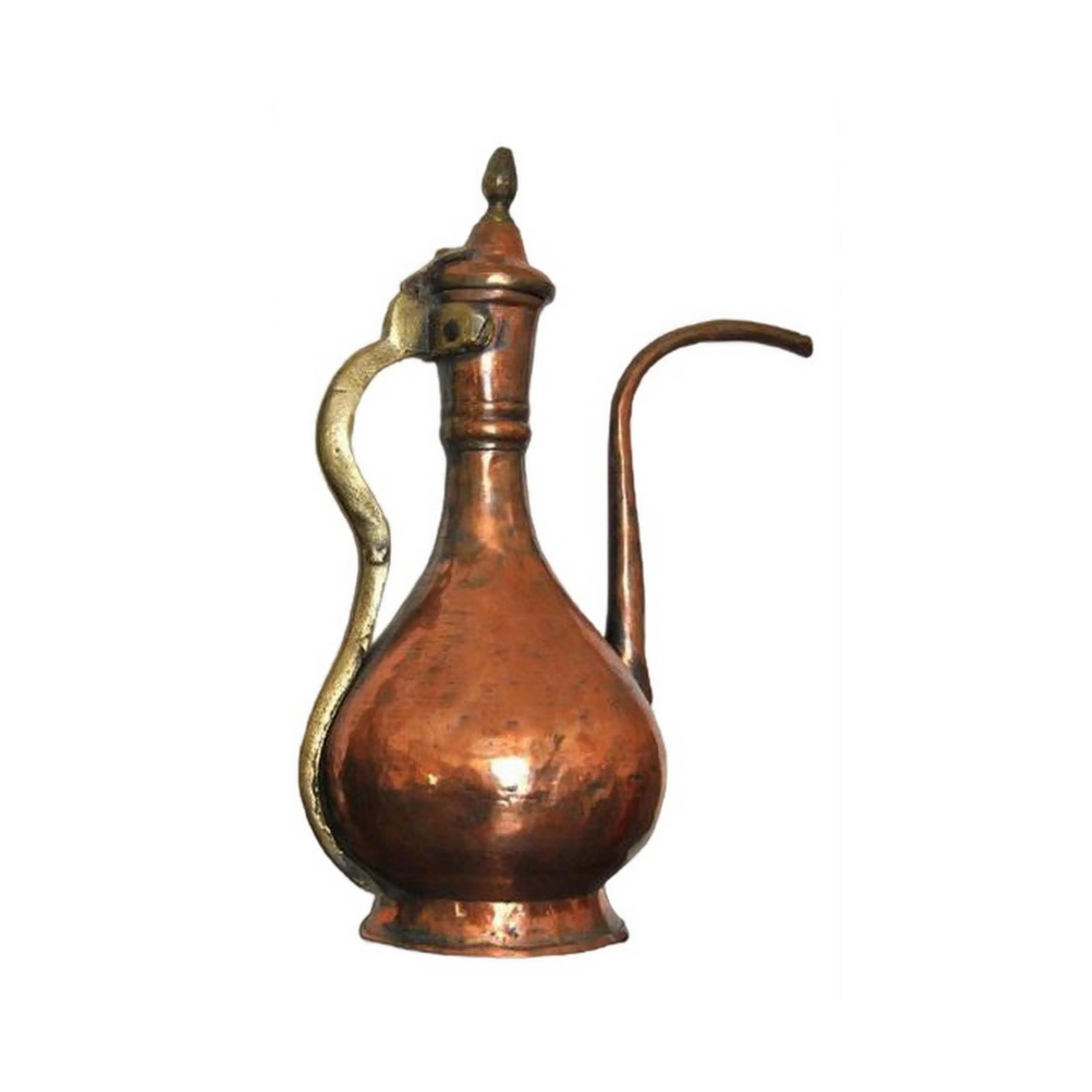 Antique Copper Pitcher Ewer Indian Mughal Persian Islamic | Chairish