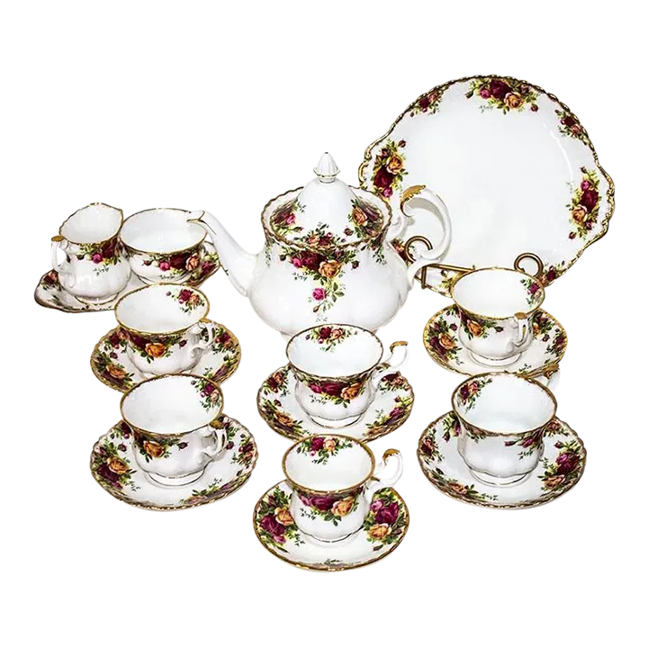 Royal Albert Old Country Roses Tea Service 18 Pieces Chairish