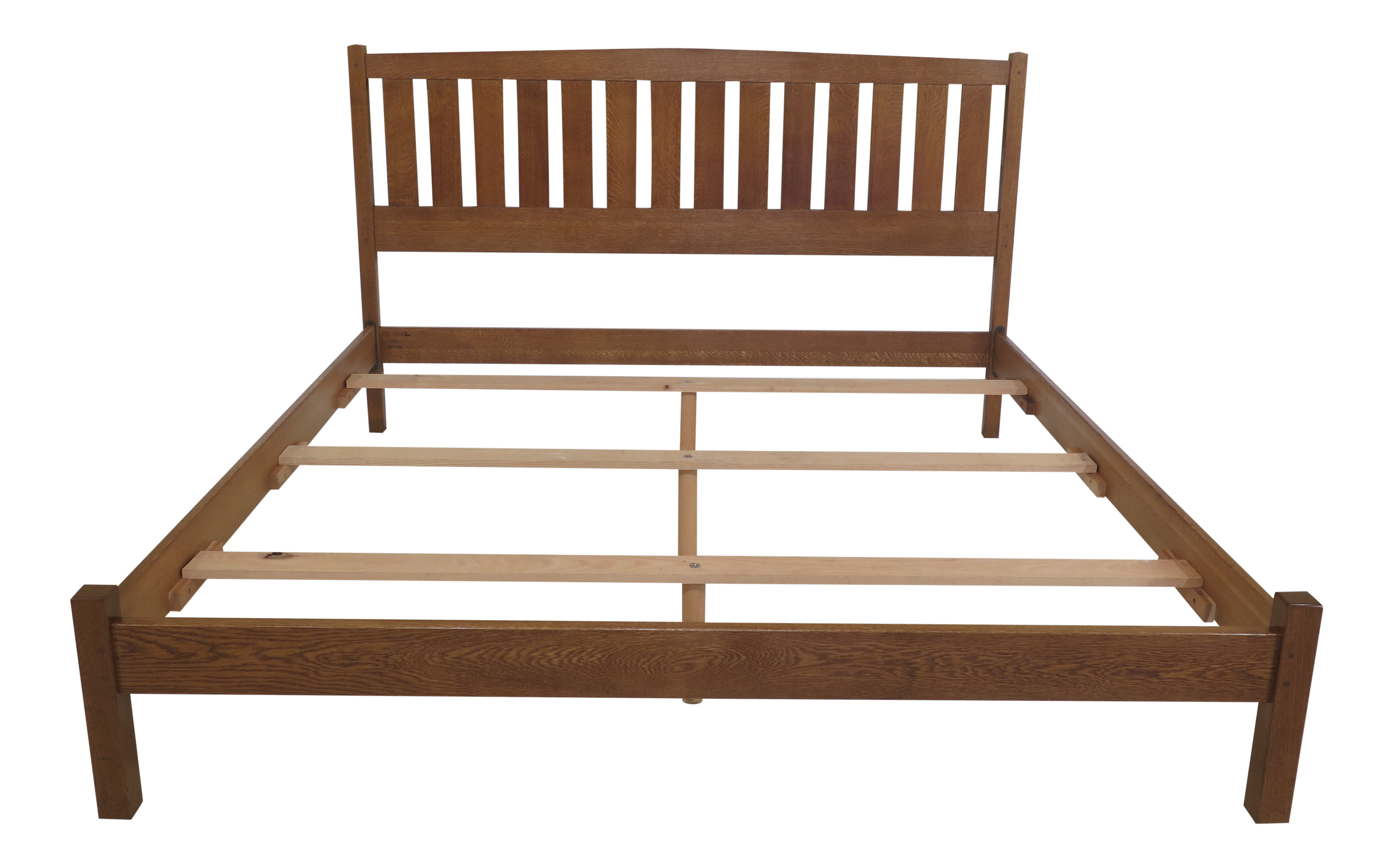 I got quite a bit of african mahogany that has. 1990s arts and crafts stickley king size mission oak slat back bedframe