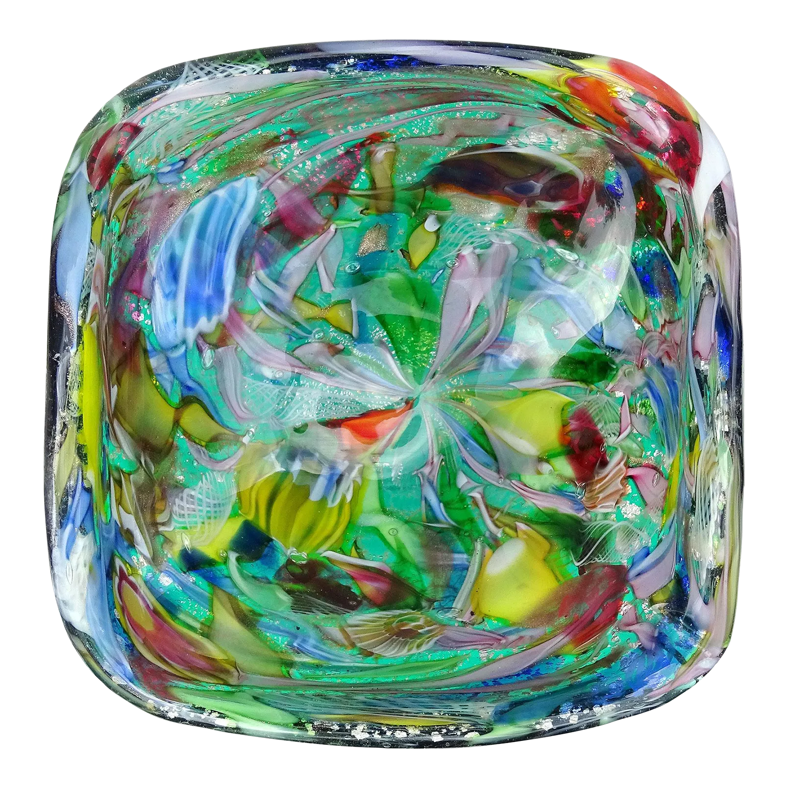 エナメル 金彩 ヴェネチアングラス MURANO 1950s ヴィンテージ エナメル彩 ヴェネチアングラス MURANO