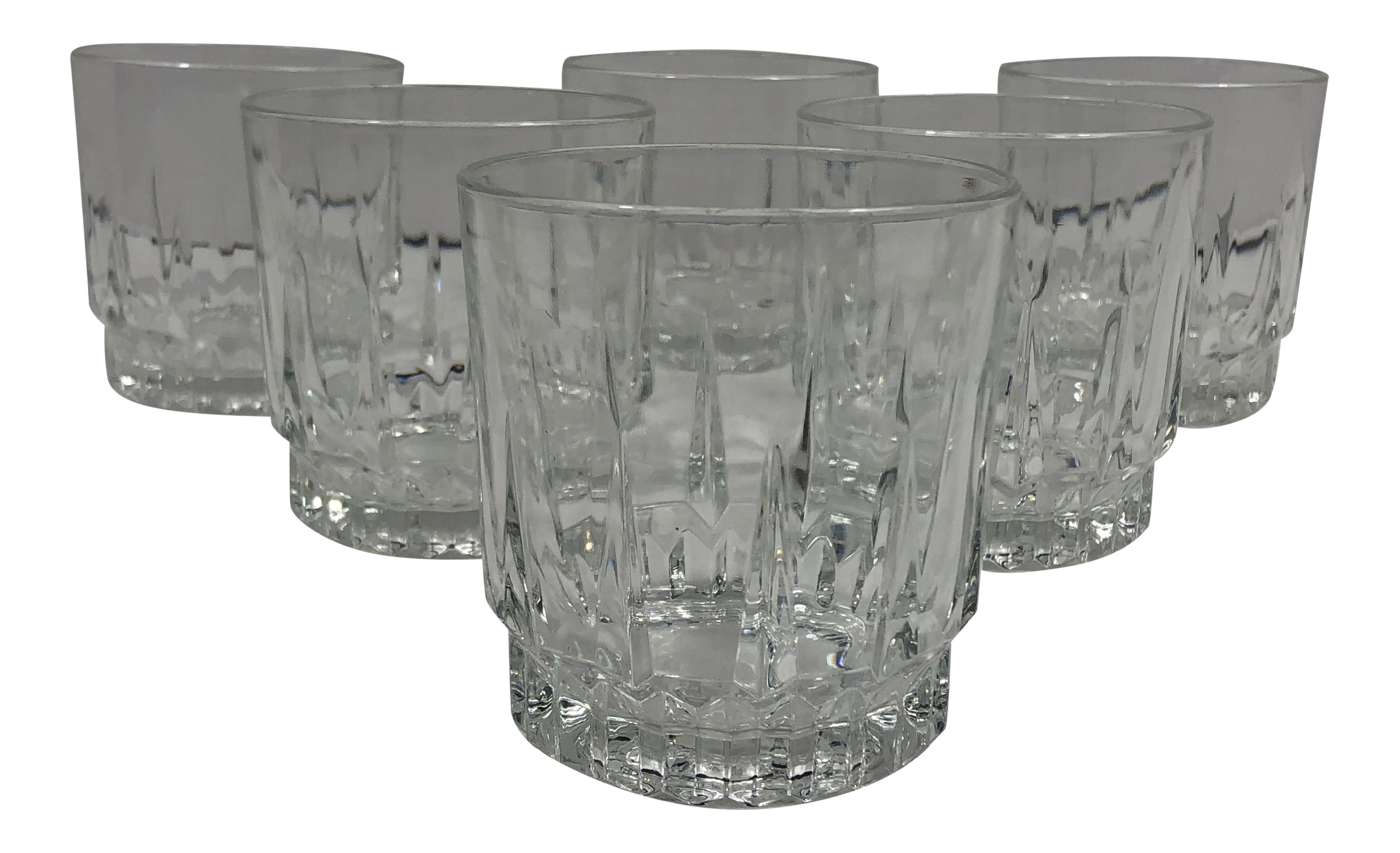 Vintage 1980s Arcoroc France Lancer Rock Glasses Set Of 6 Chairish