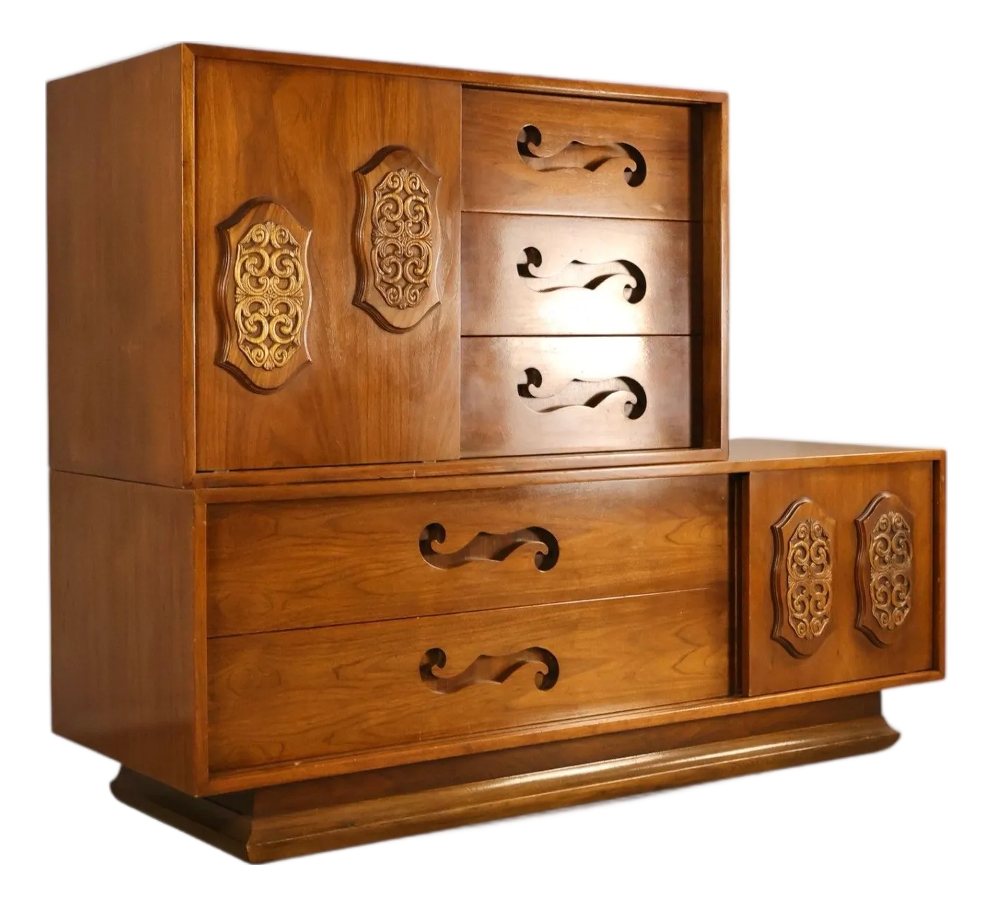 dresser in spanish Amish Solid Wood Mission 35" crafted from hand Custom Spanish 6-Drawer Dresser -