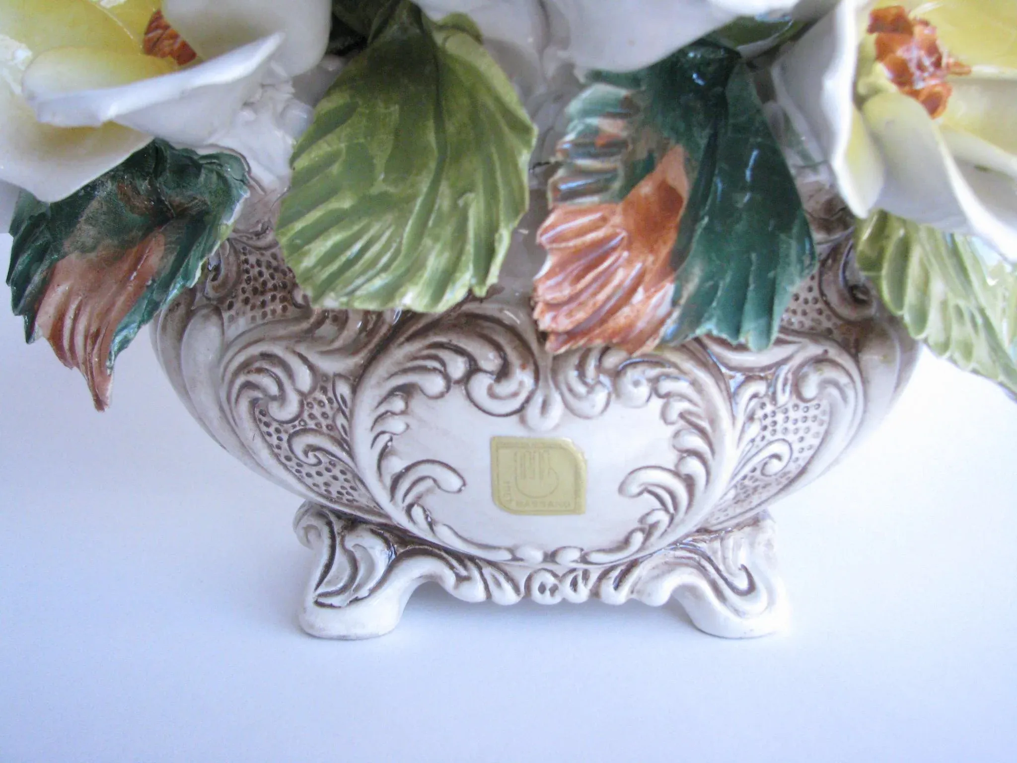 Vintage Regal Bassano Capodimonte Style Porcelain Floral