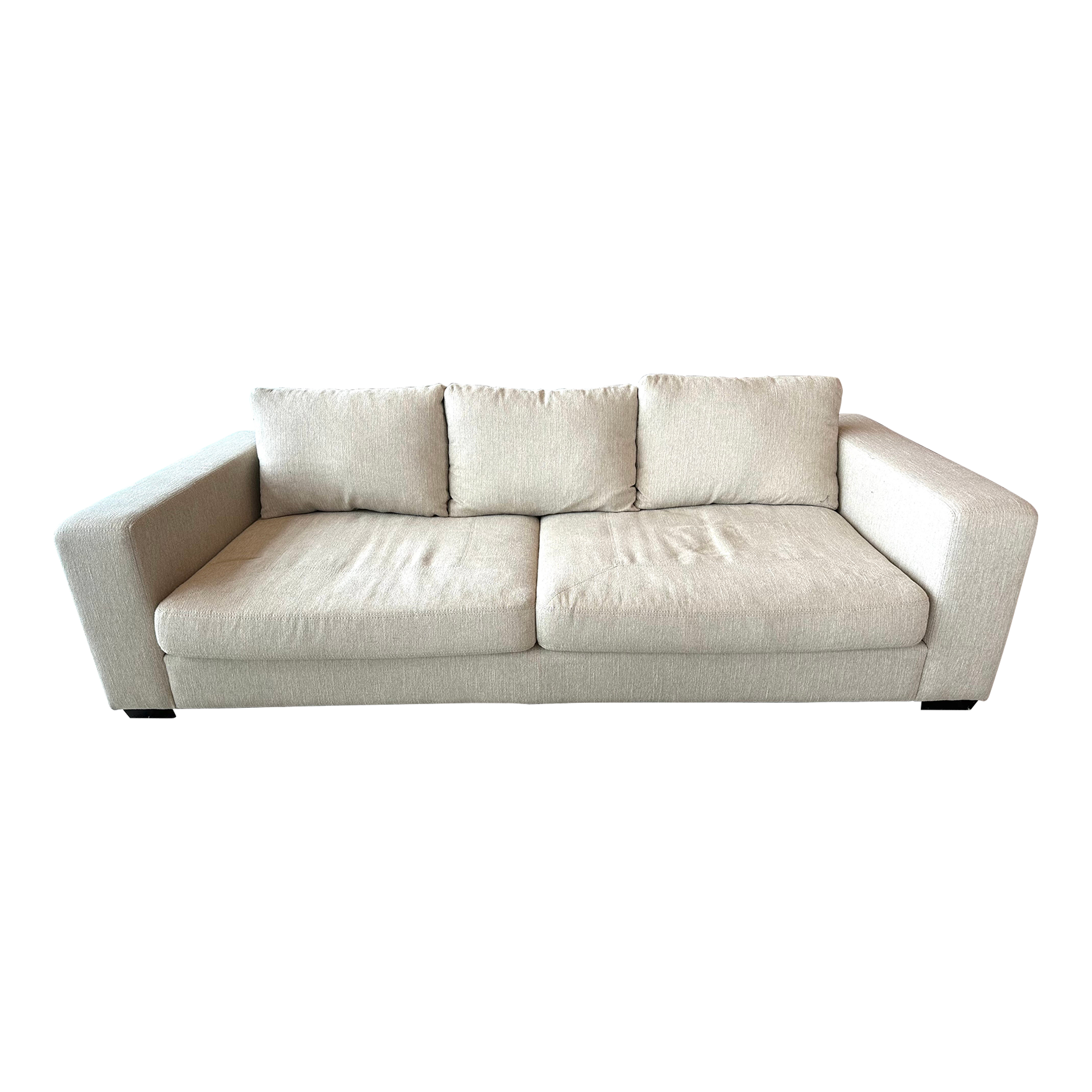 Peninsula Home Cream Low Sofa Chairish