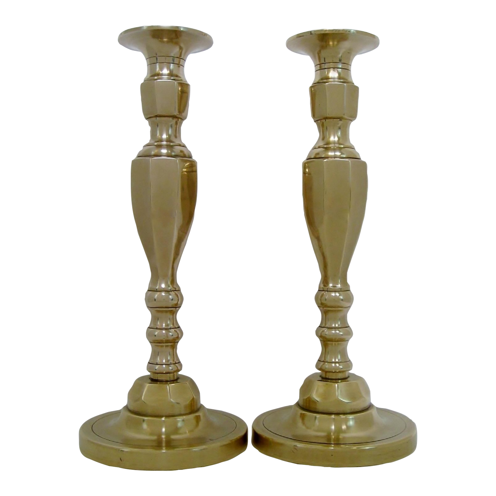 Vintage American Brass Candlesticks a Pair Chairish