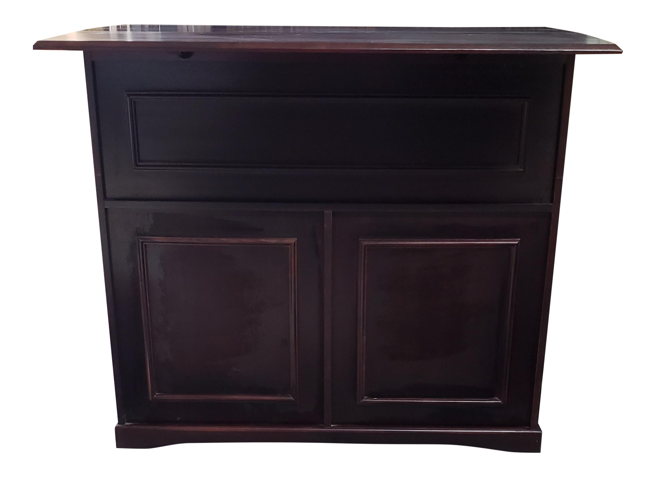 Vintage MidCentury Modern Cherry Wood Bar Chairish