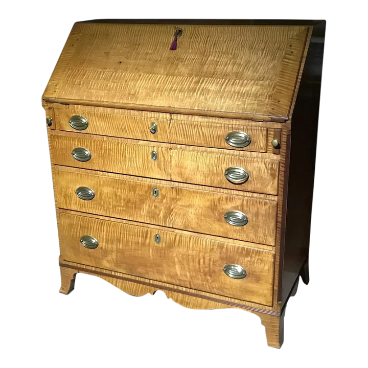 Circa 1800 American Tiger Maple Desk Chairish