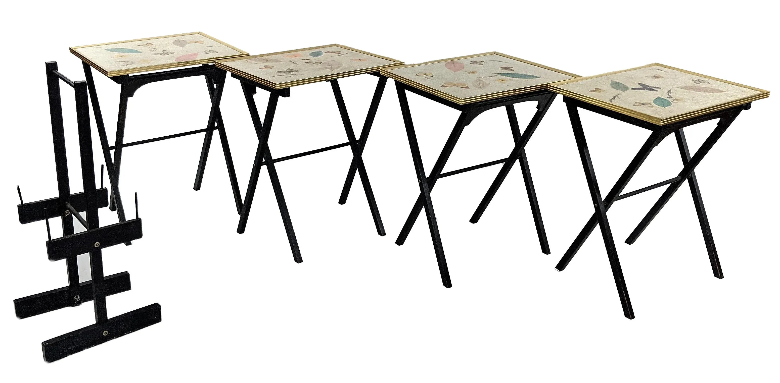 Vintage Set of Folding Snack Tray Tables 1970s Chairish