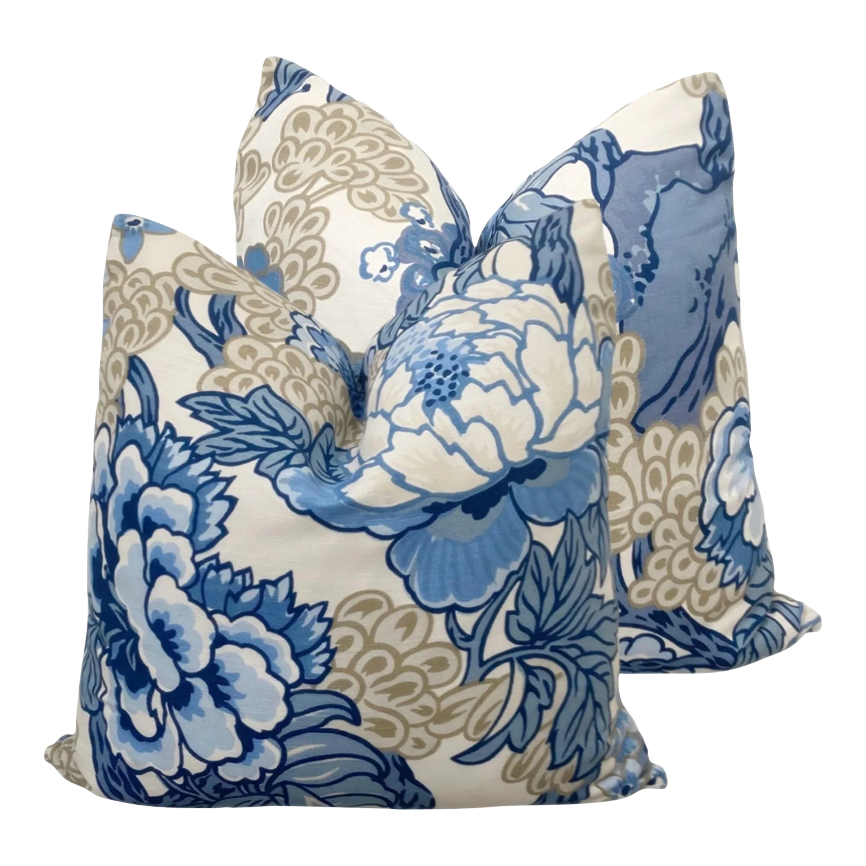 Thibaut Honshu Blue and Beige Two-Sided 22