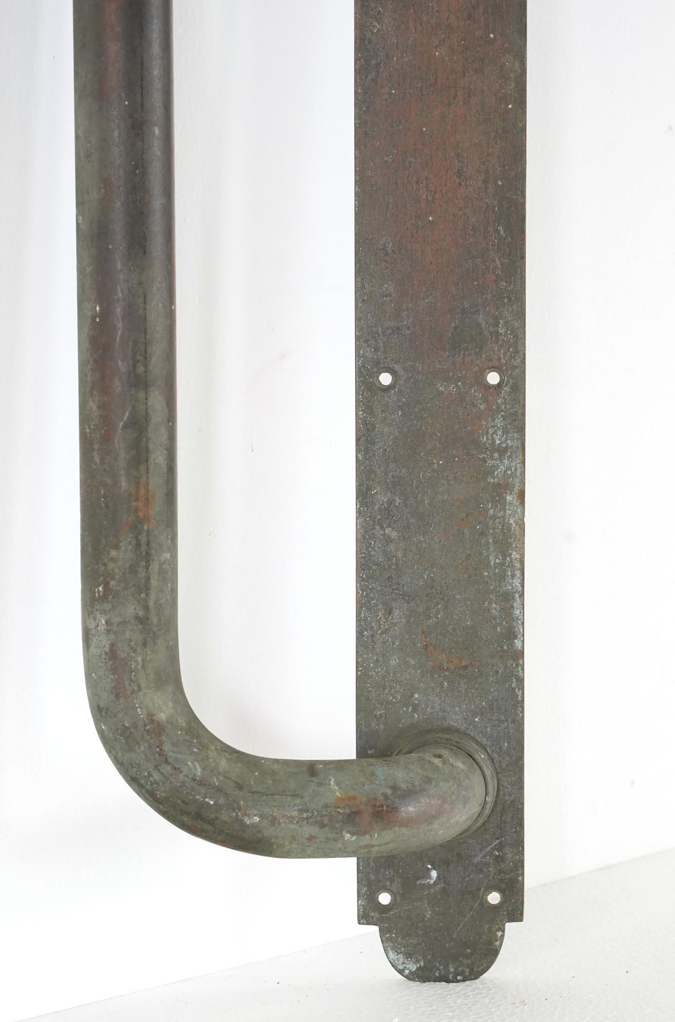 Vintage European 29.25 In. Tirez Brass Front Door Pull