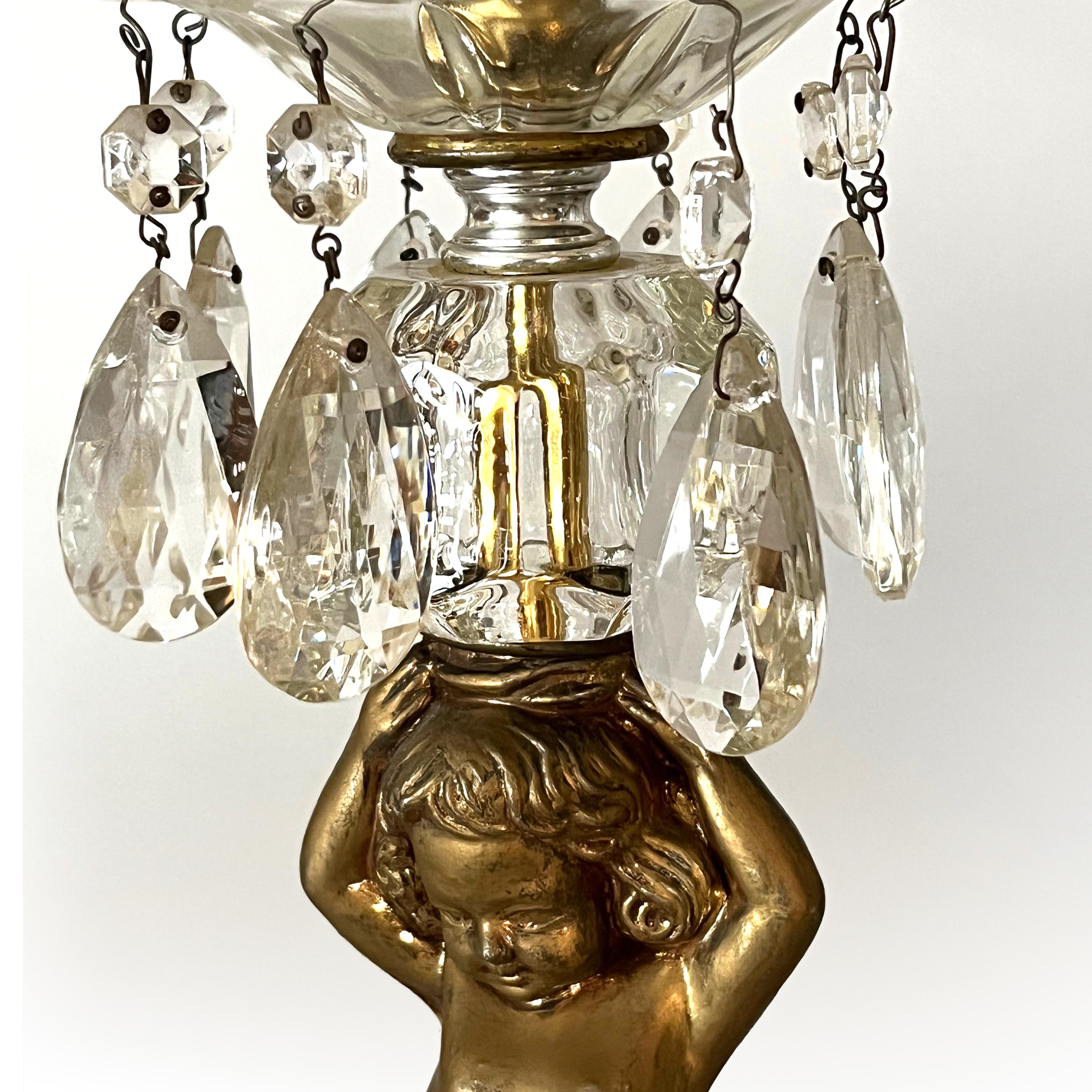 Hollywood regency 2024 cherub lamp