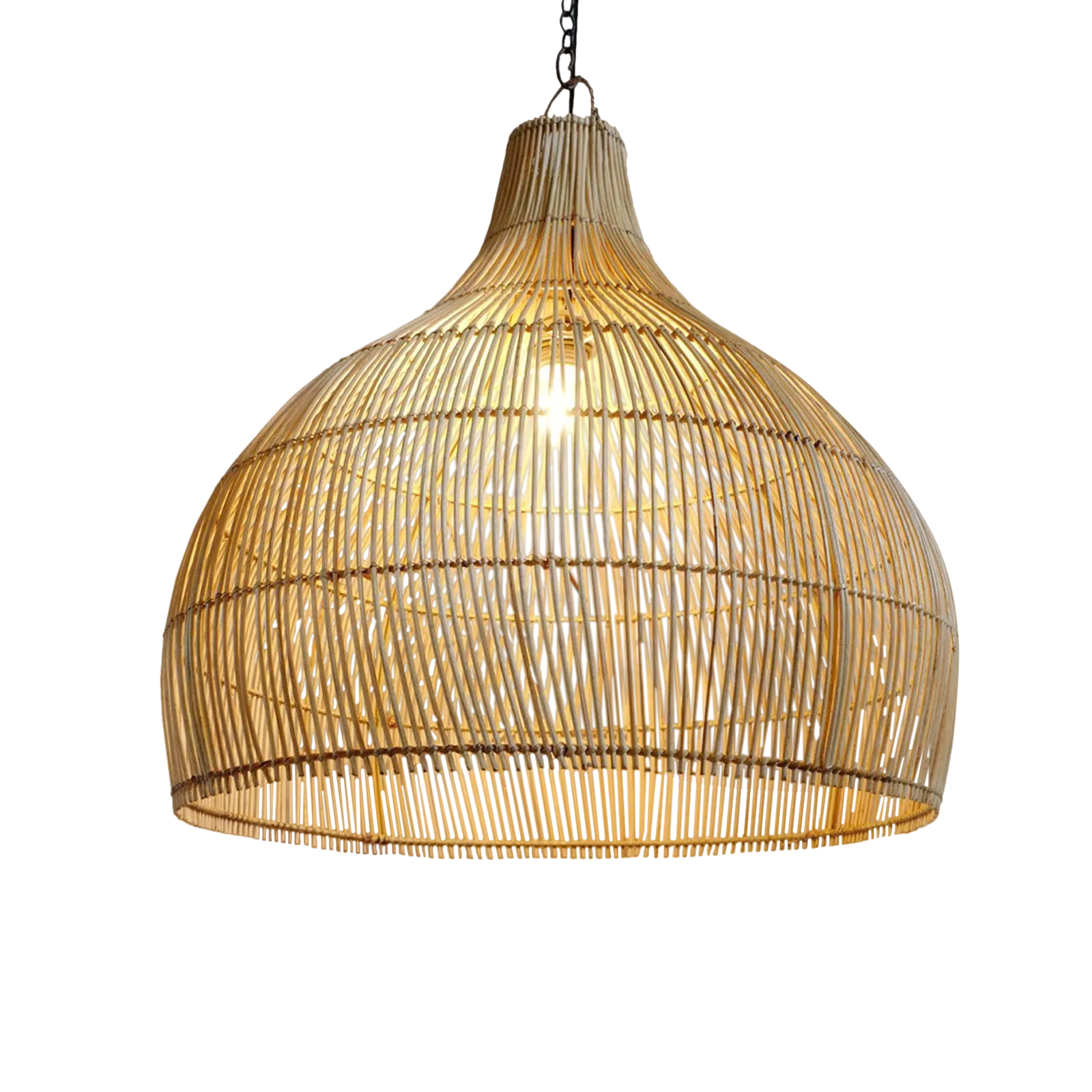 Wicker Kuba Dome Lantern Chairish