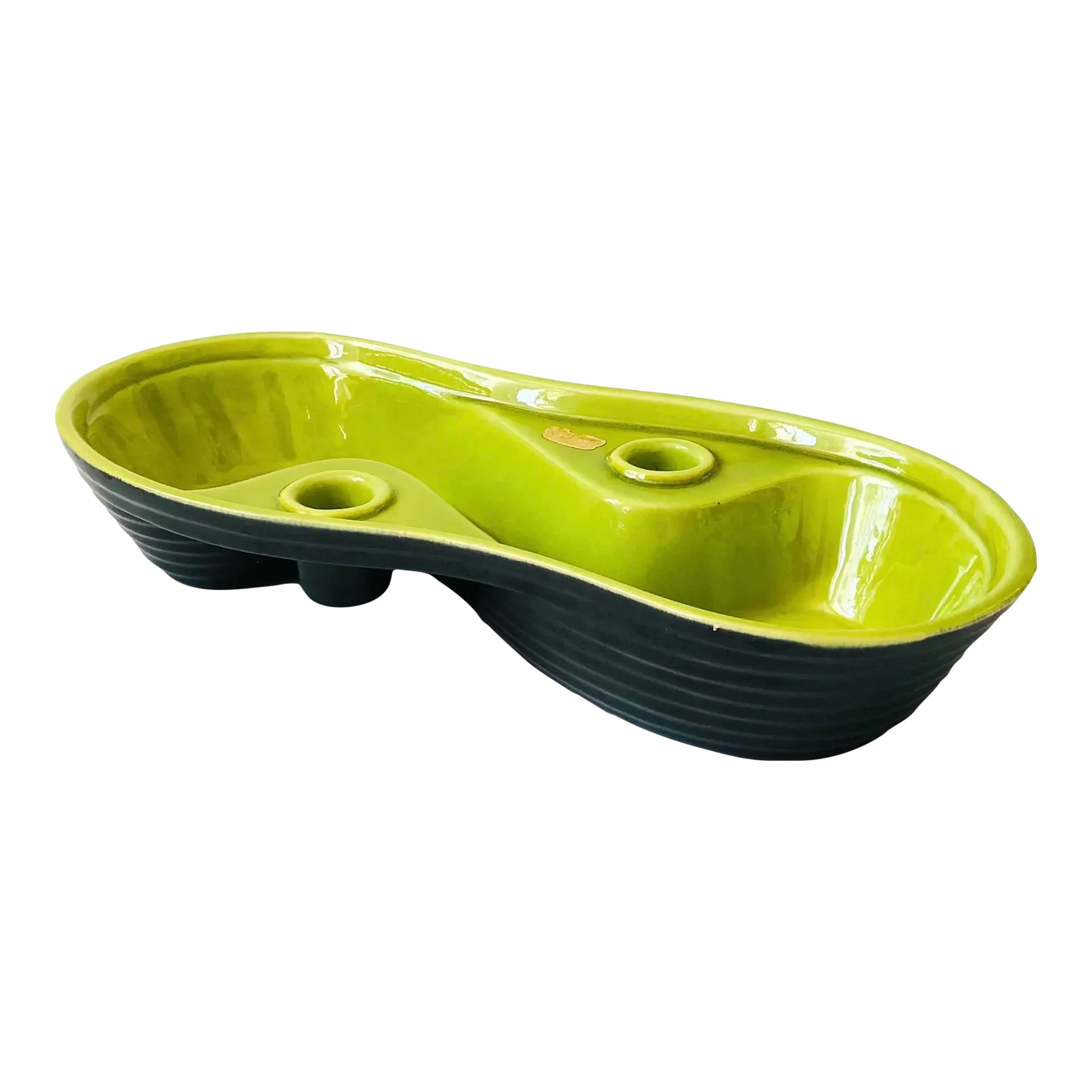 Royal Haeger Ceramic Candle Holder Tray Chairish