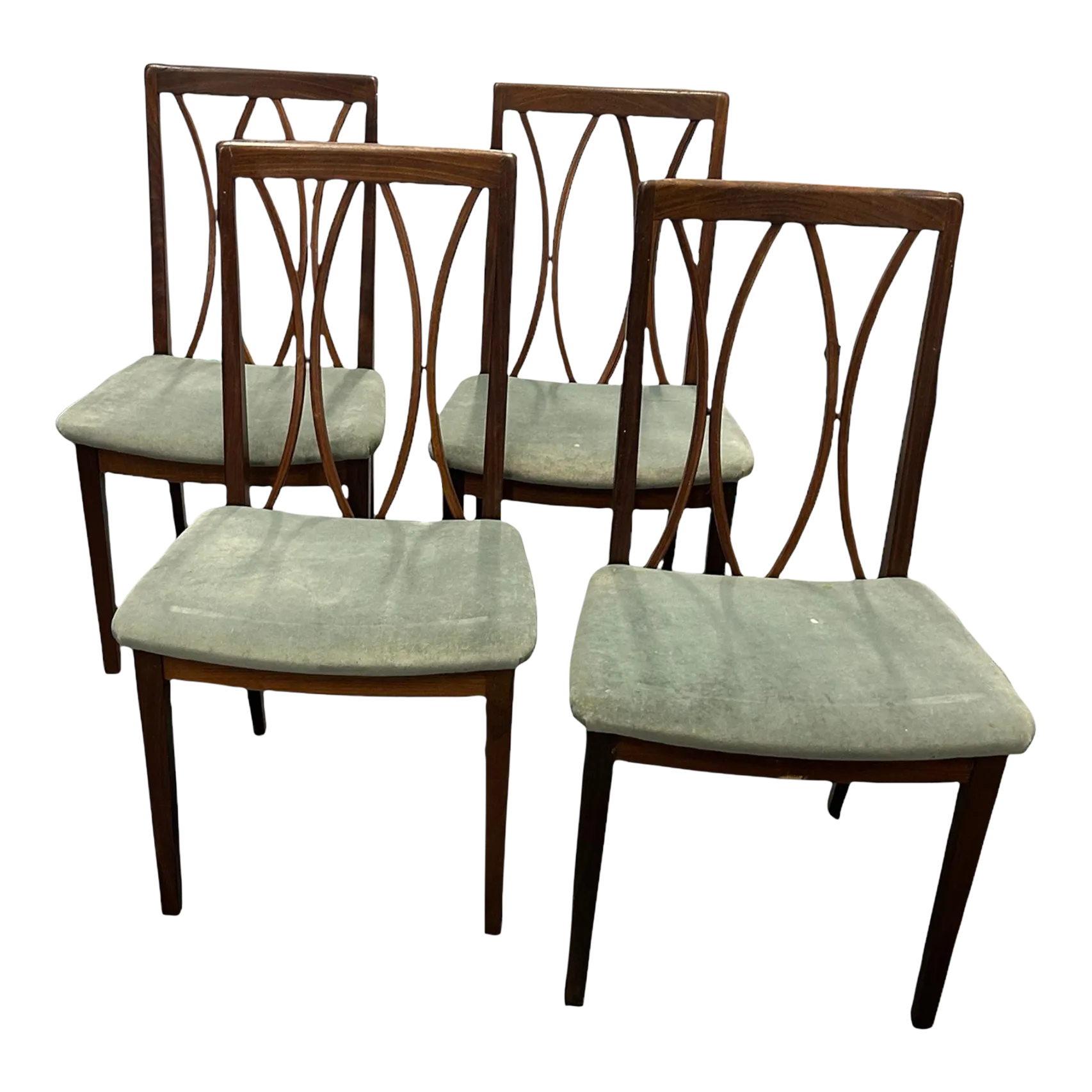 1970s Vintage GPlan Dining Chairs British Fresco Danish Mid Century