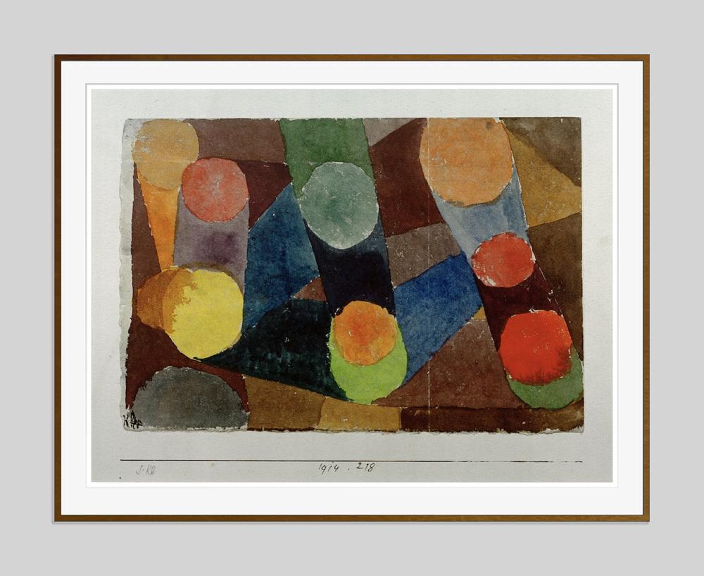 Paul Klee, Colour Circles Connected By Colour Bands, Archival
