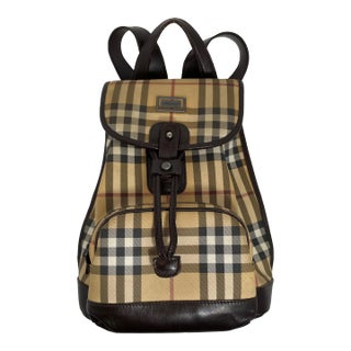 ☆2wayバッグ デイリーユース☆ BURBERRY backpack shoulderbag Burberry Backpack Green Nylon/Black Leather Bag for
