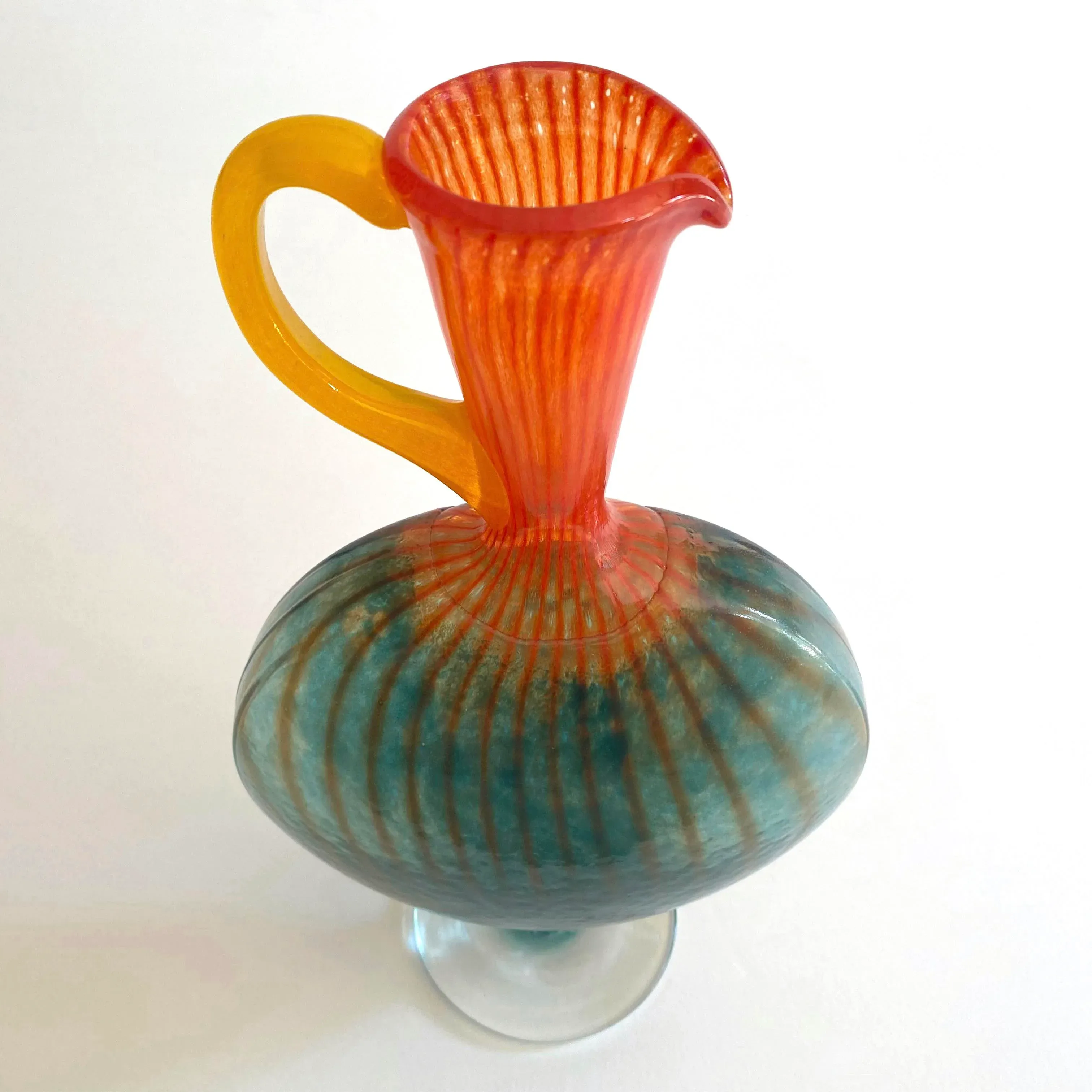 Kosta Boda Sweden Kjell Engman Vintage 1989 Postmodern Scandinavian Art  Glass 