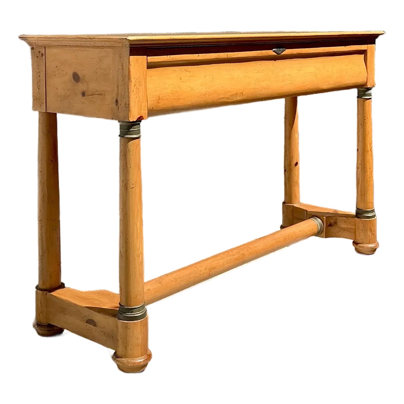 Vintage Baker Milling Road Pine Console | Show Pony Palm Beach