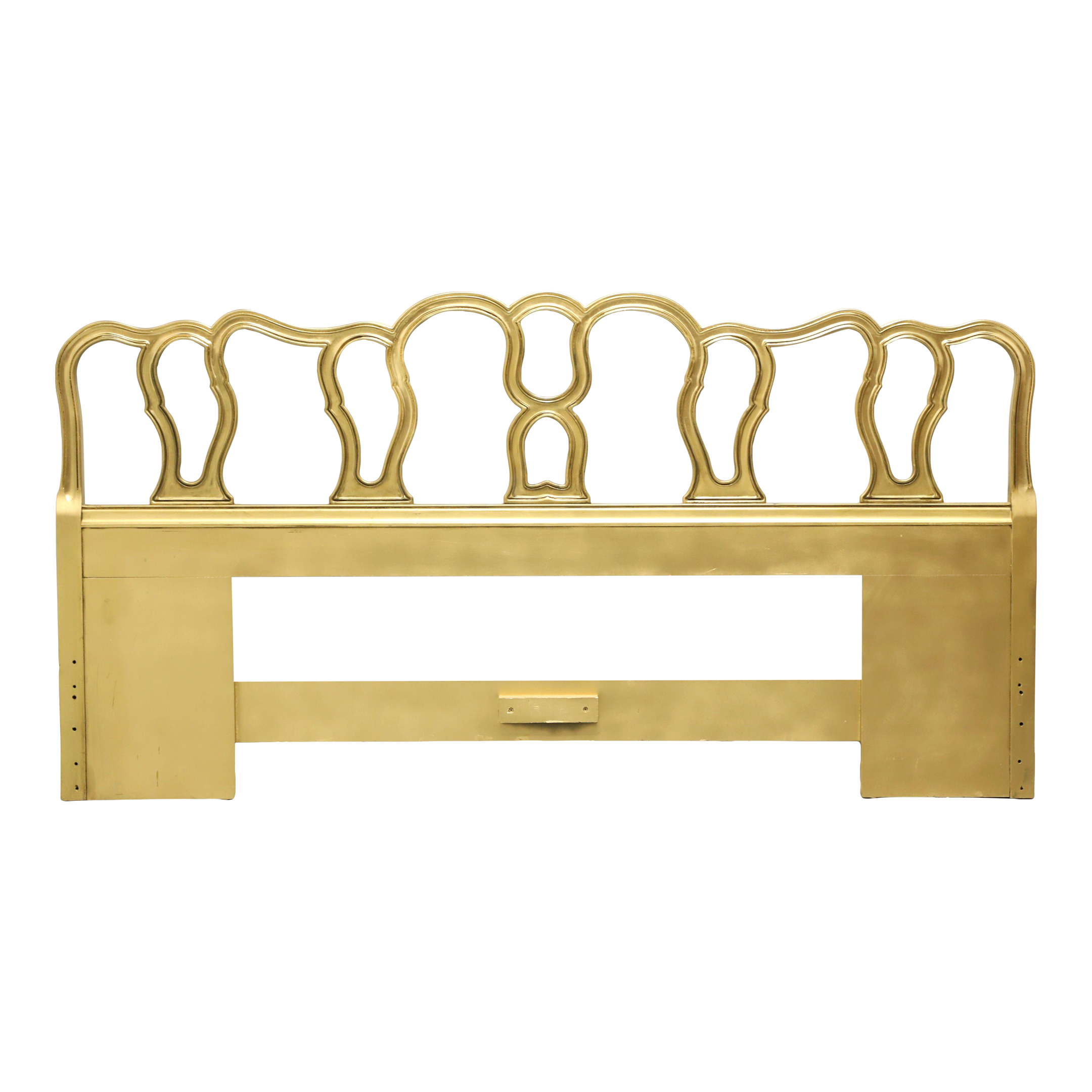 Drexel Heritage Light Gold Painted Wood French Provincial King Size