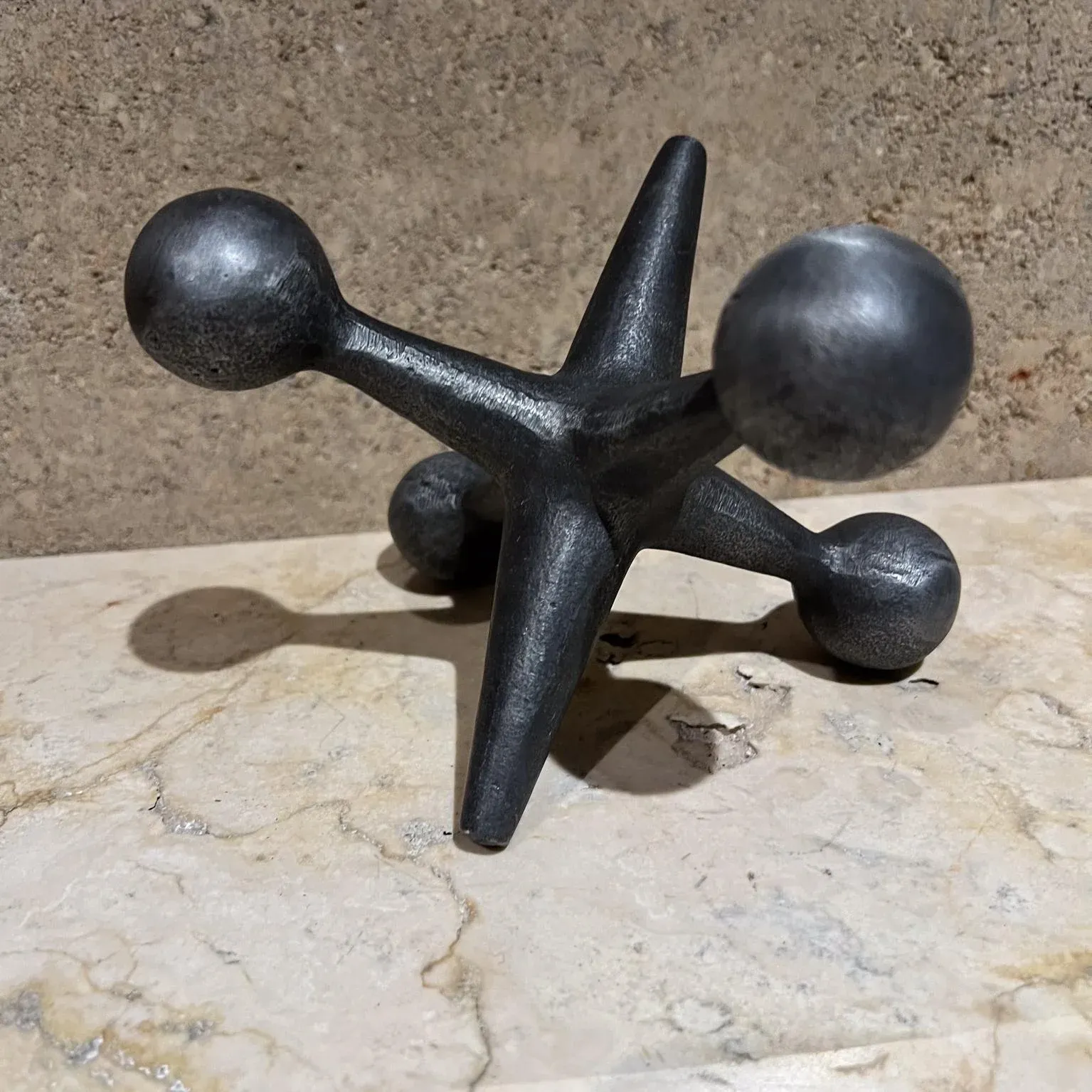 1960s Design Line Metal Jack Jax Bookend California | Chairish