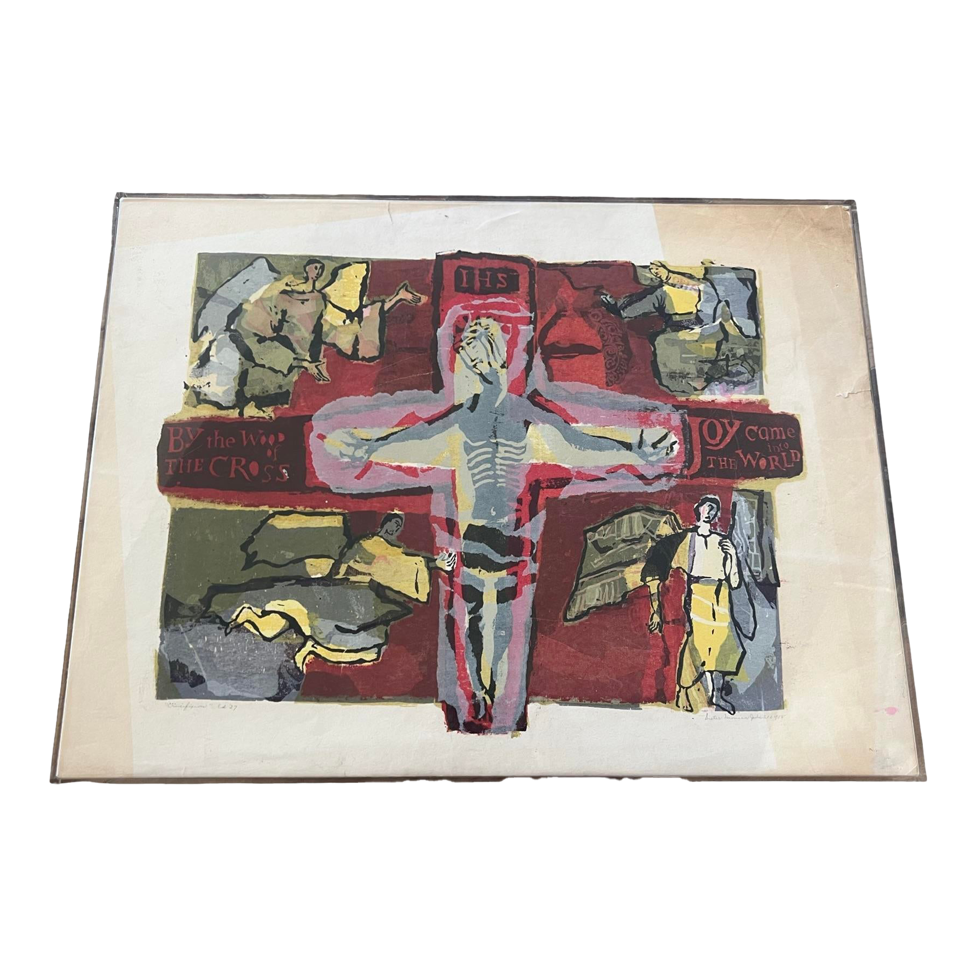 世界限定50 BABYL JOHN McMURTRIE氏のプリントアート Vintage Mid Century Modern Print Painting Art by Sister Monica