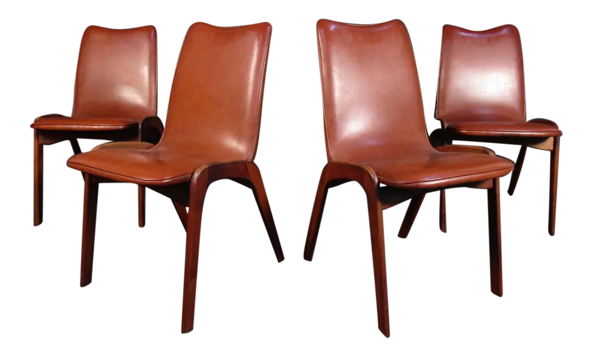 Mid-Century Modern Dining Chairs, Set of Four | Chairish