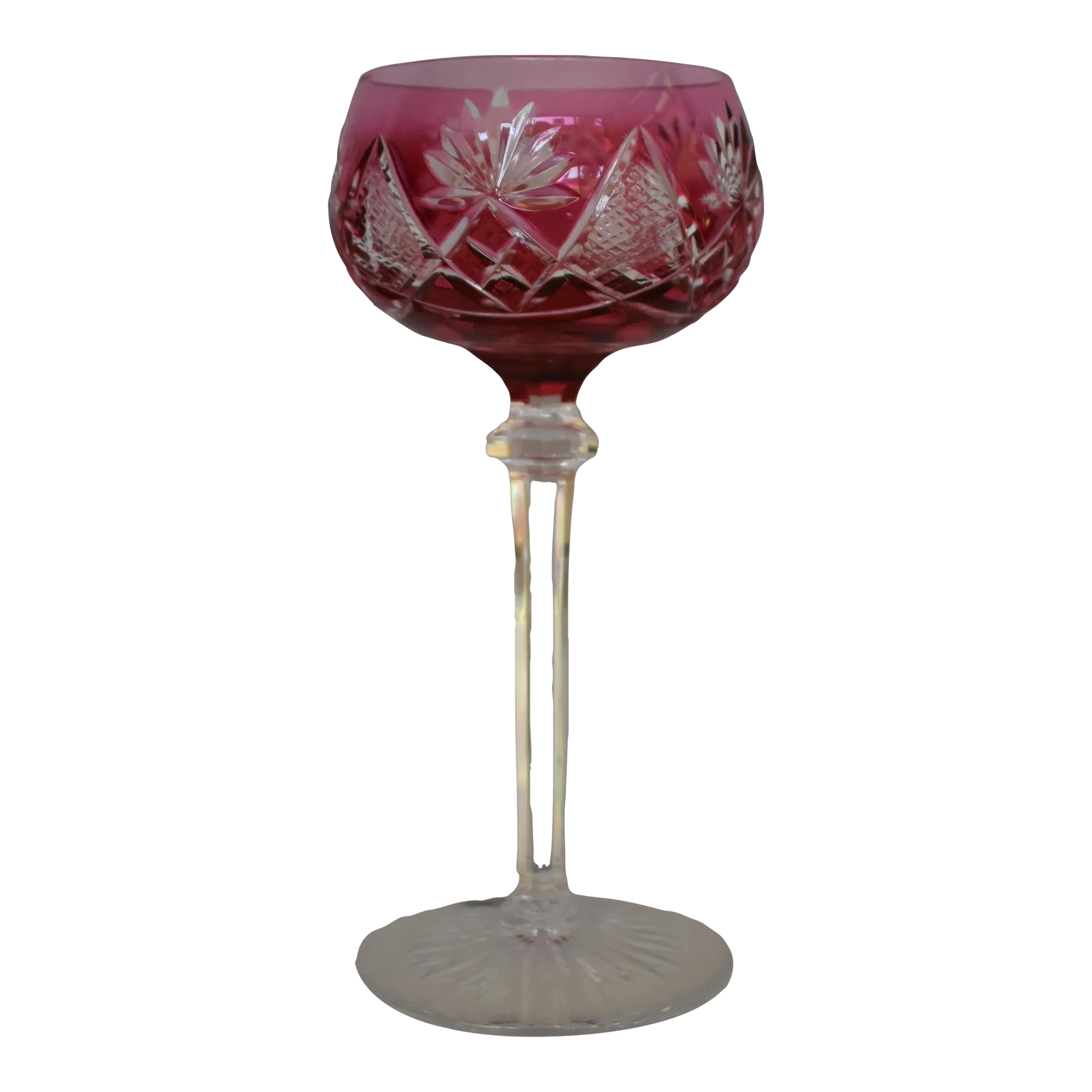 Set of 6 Crystal Colored Wine Glasses Made by Val Saint Lambert For Sale at  1stDibs  crystal wine glasses set of 6, how are crystal glasses made, what  is crystal glass made of