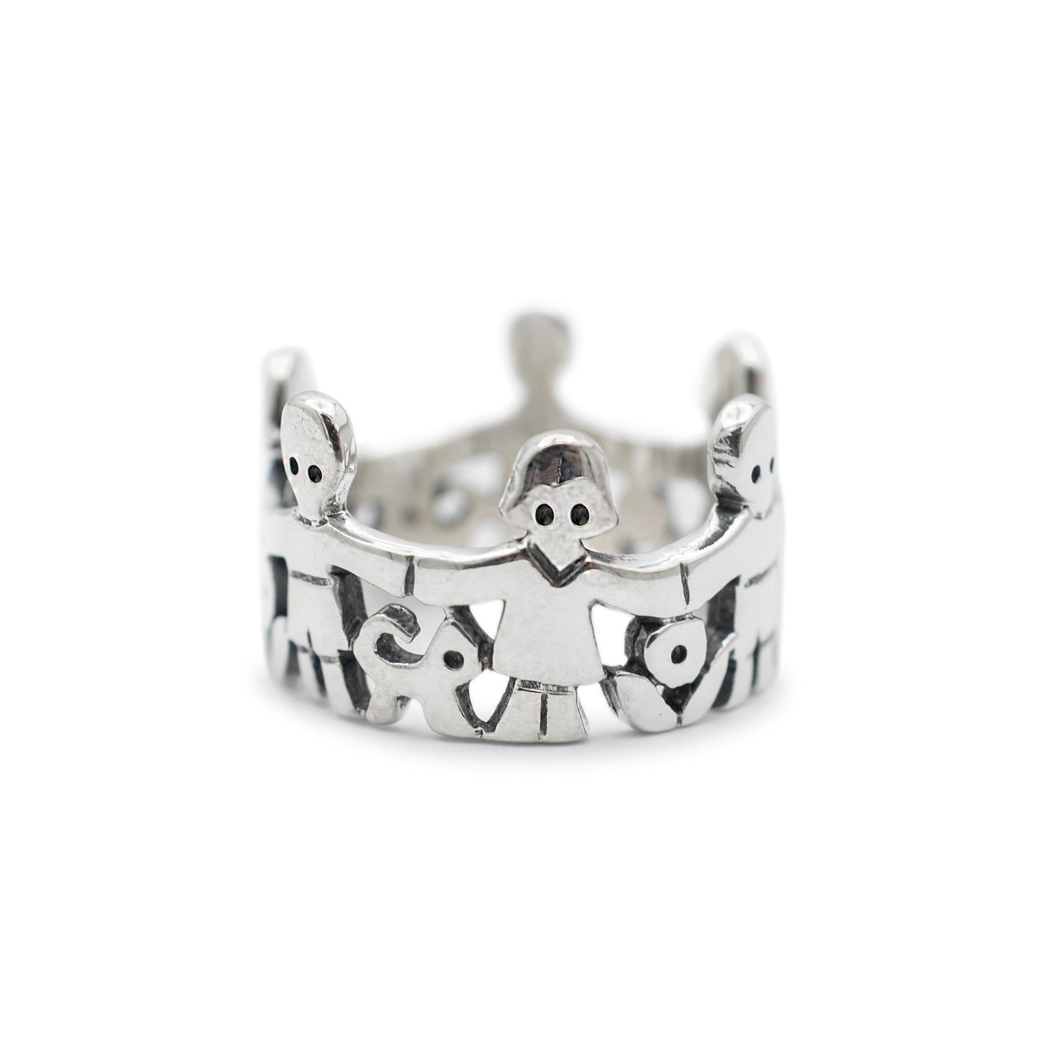 James avery paper doll ring deals