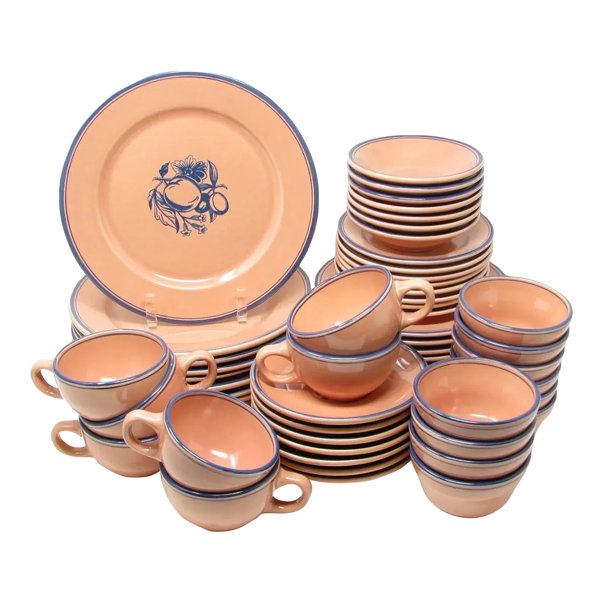 Rare Vintage 1938 Gladding McBean Franciscan Fruit Terra Cotta