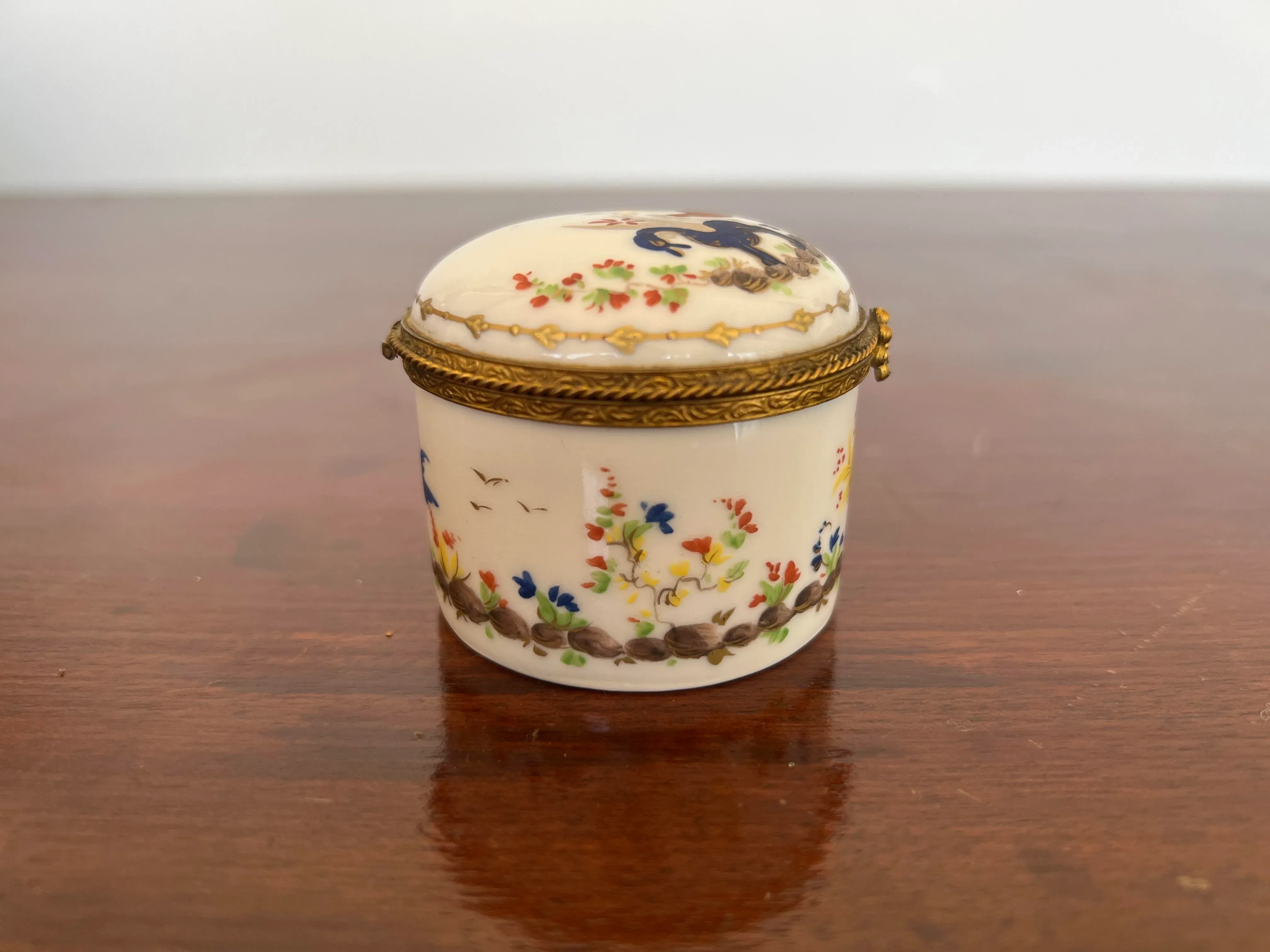 Tiffany Le Tallec Cirque Chinois Porcelain Box | Chairish