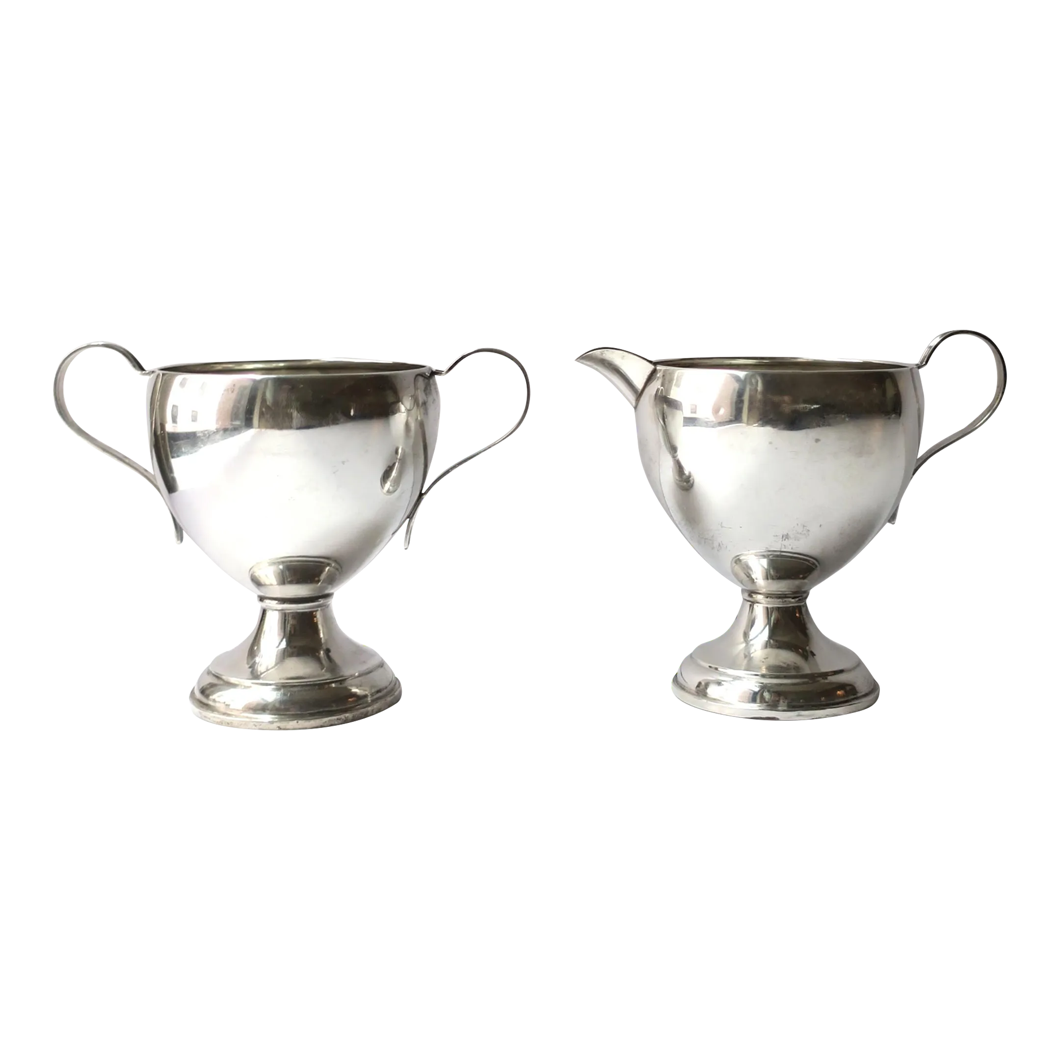 Sterling Silver Creamer and Sugar Set