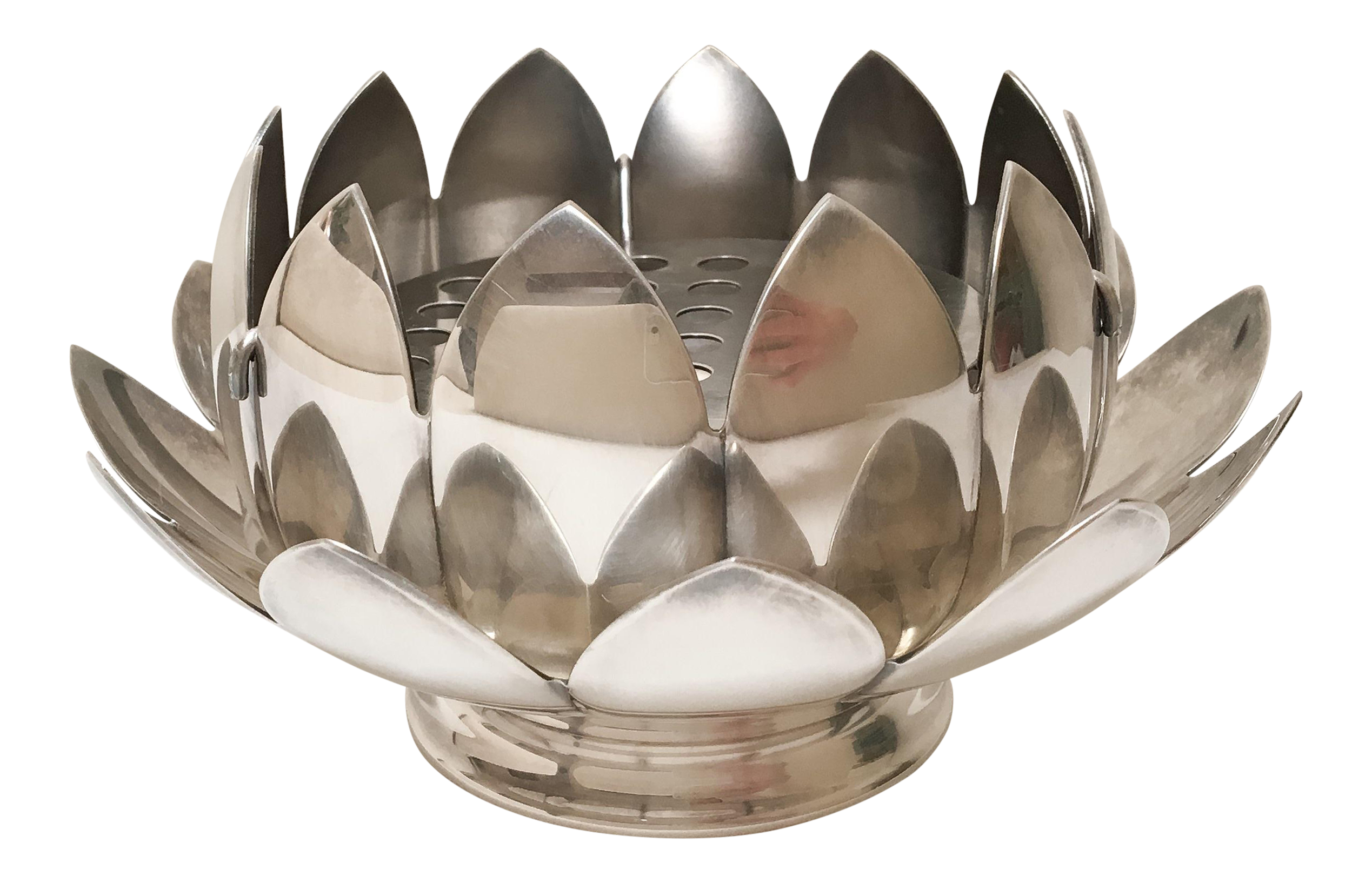Reed & Barton Silver Lotus Flower Vase Set Chairish