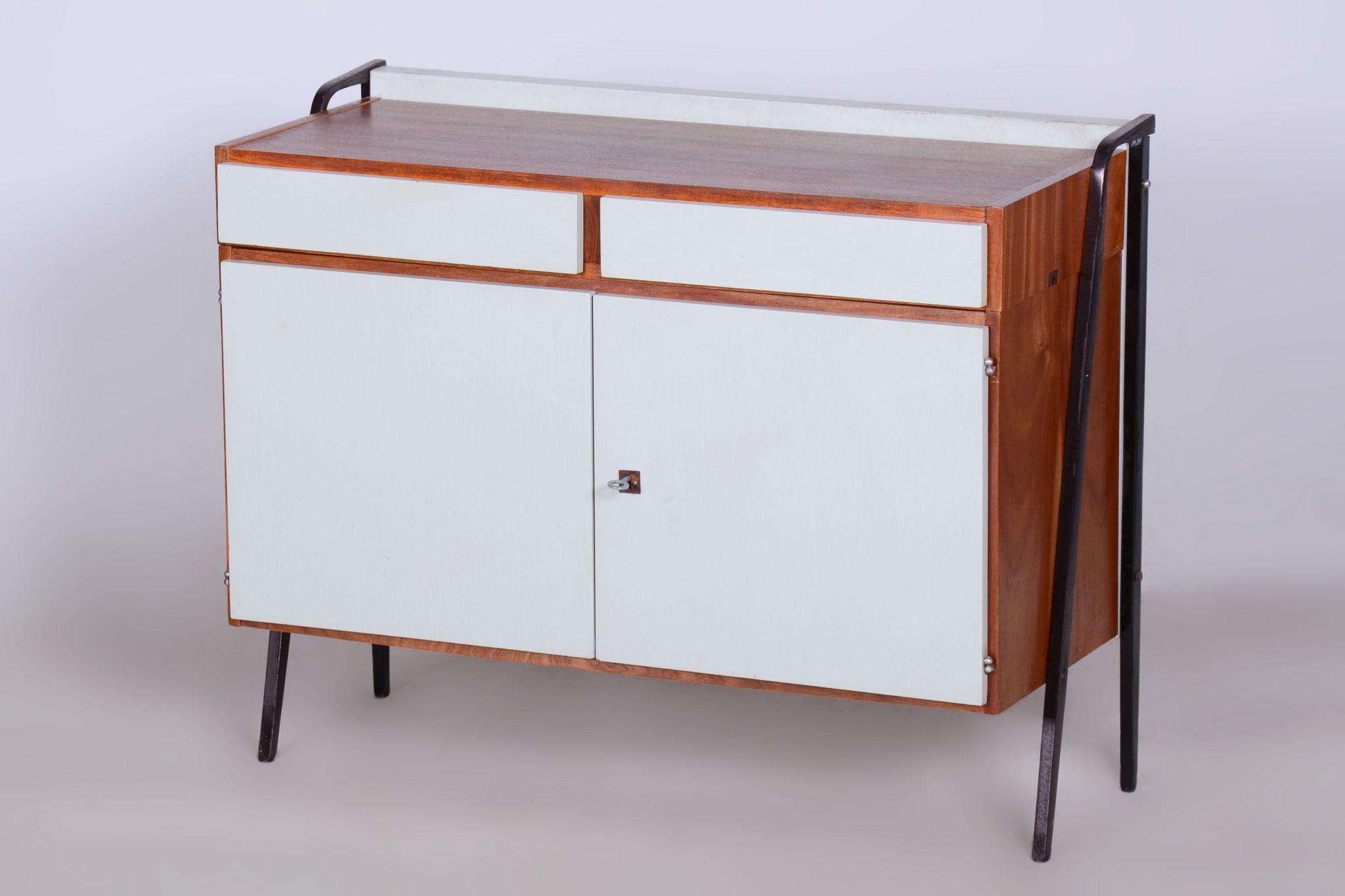 Mid-Century Cabinets in Mahogany, Central Europe, 1950s, Set of 3