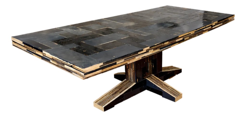 Piet Hein Eek Waste Table in Black Gloss
