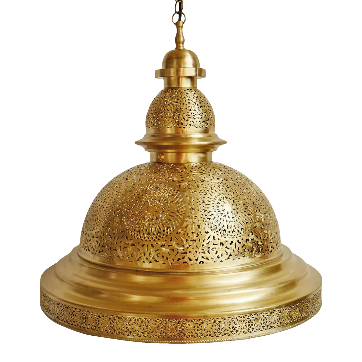 Contemporary Brass Bell Pendant Light Medium Chairish